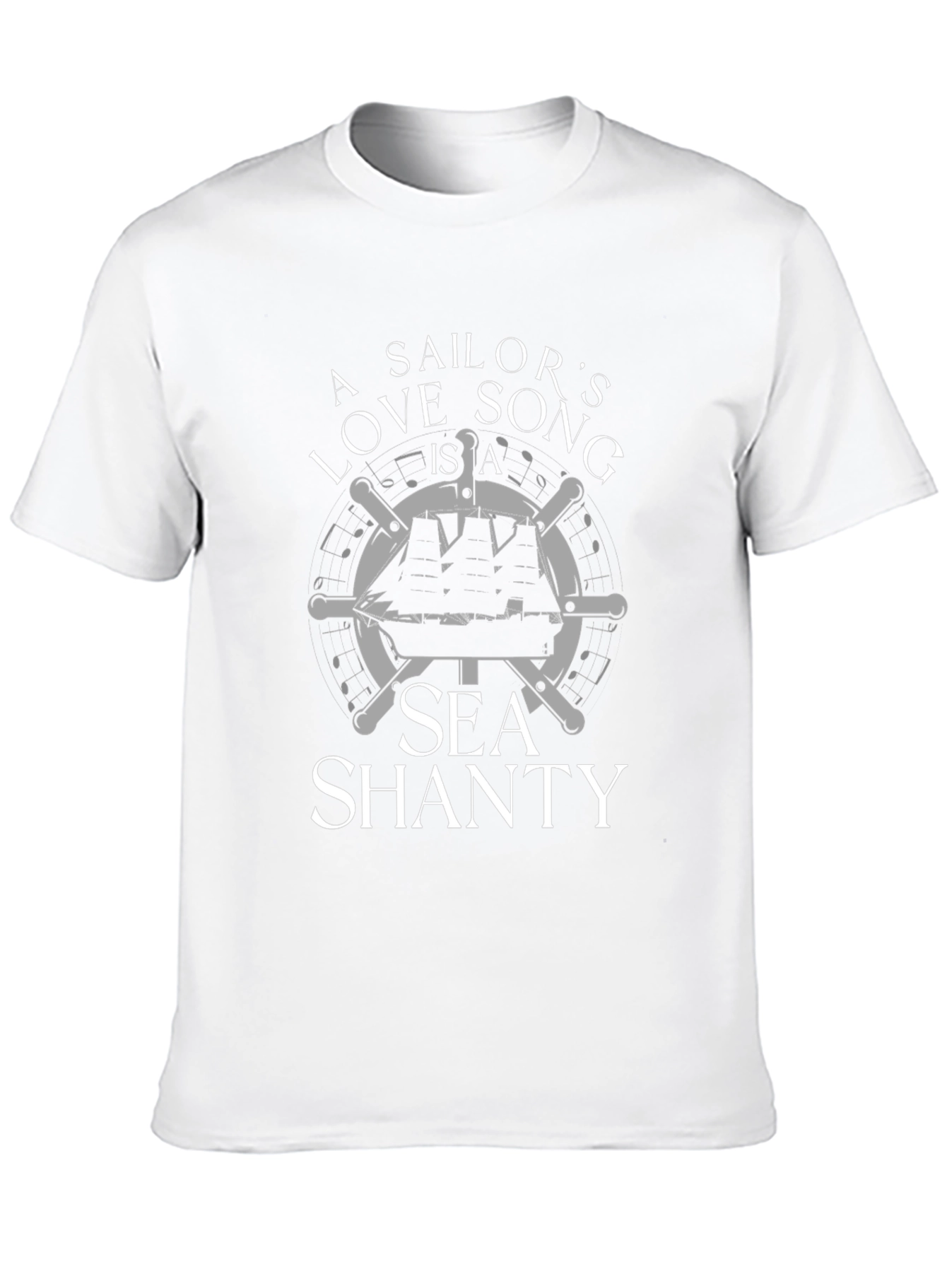 Sailors Love Song Sea Shanty Black T-Shirt