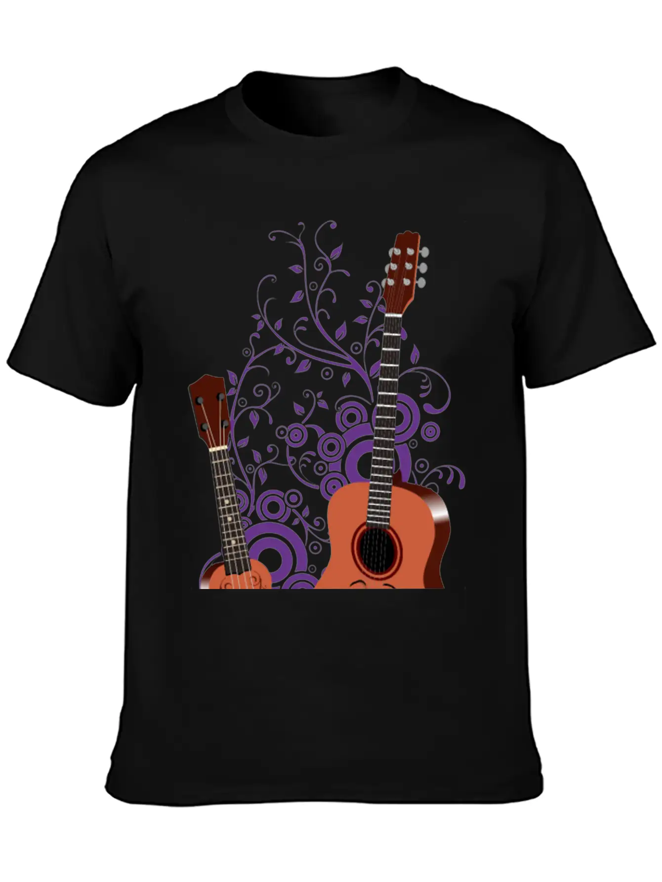 Uke Im Your Father - Acoustic Guitar Cool Musical Unisex Casual T-Shirt – Clean Design For Daily Comfort