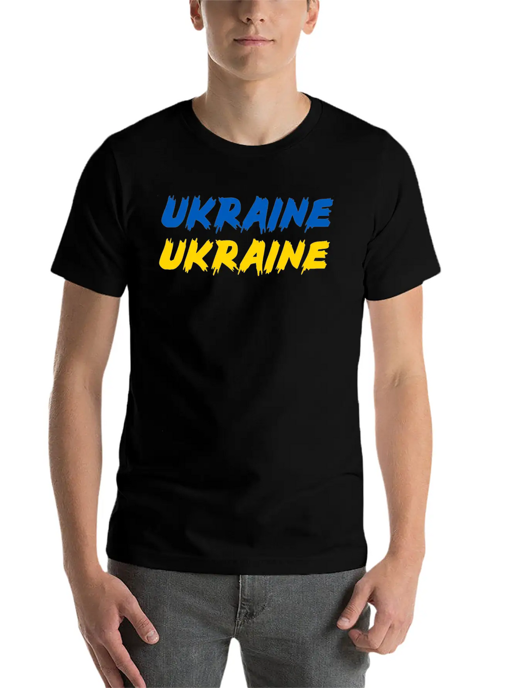 Ukraine Flag Stylish Everyday T-Shirt – Unisex Basic Cotton Tee