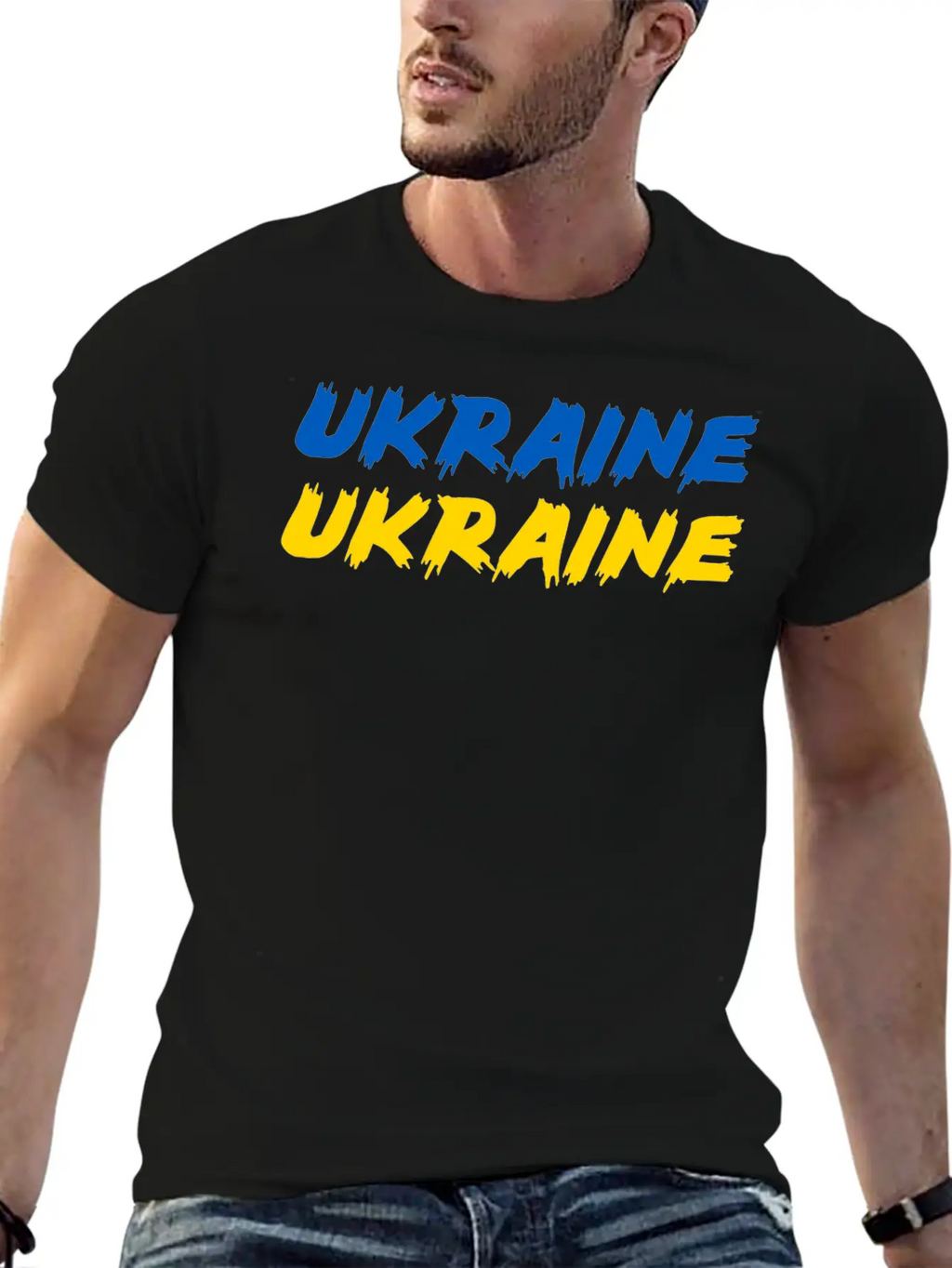 Ukraine Flag Stylish Everyday T-Shirt – Unisex Basic Cotton Tee