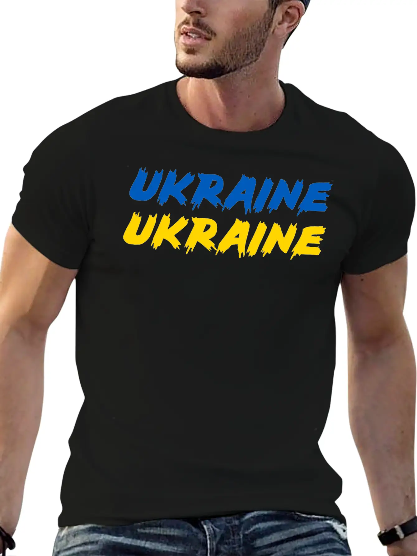 Ukraine Flag Stylish Everyday T-Shirt – Unisex Basic Cotton Tee
