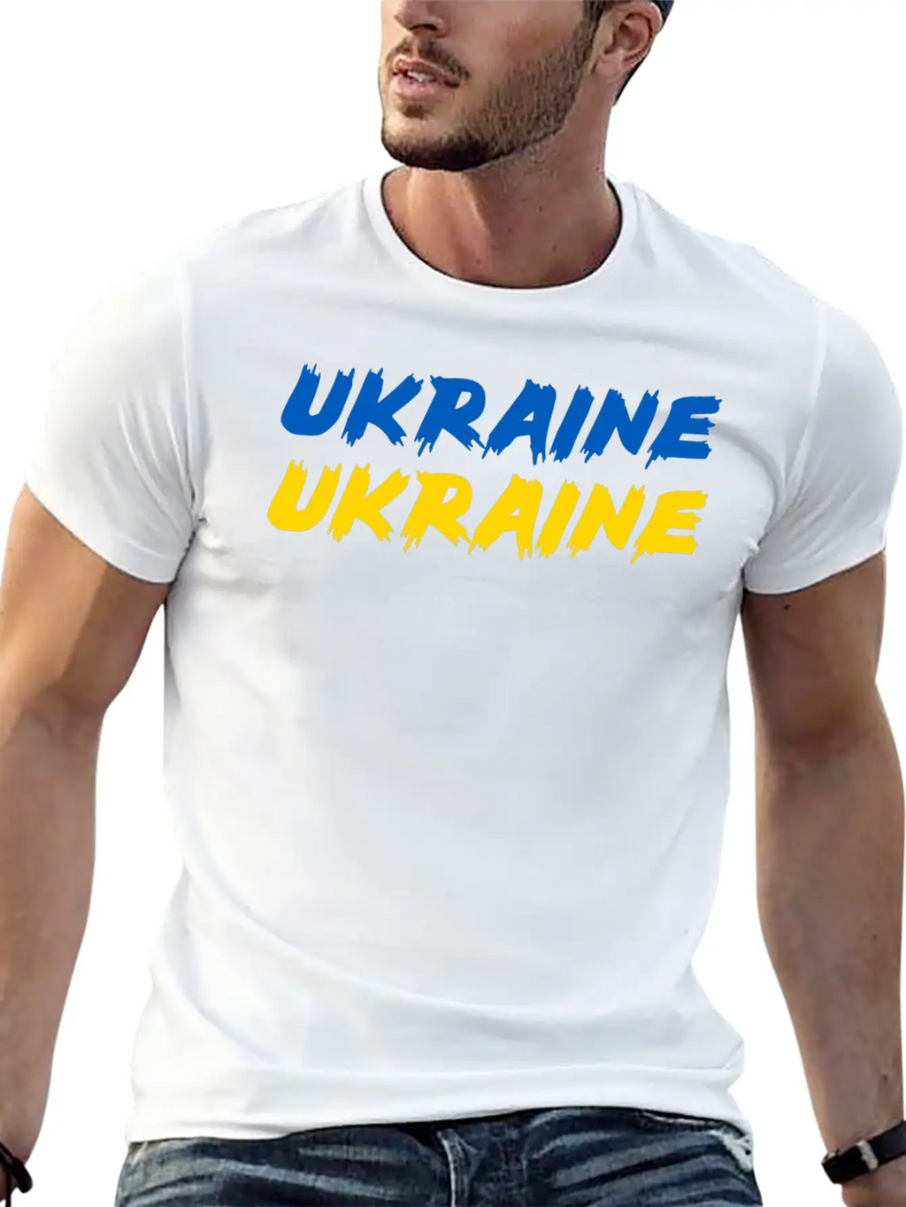 Ukraine Flag Stylish Everyday T-Shirt – Unisex Basic Cotton Tee
