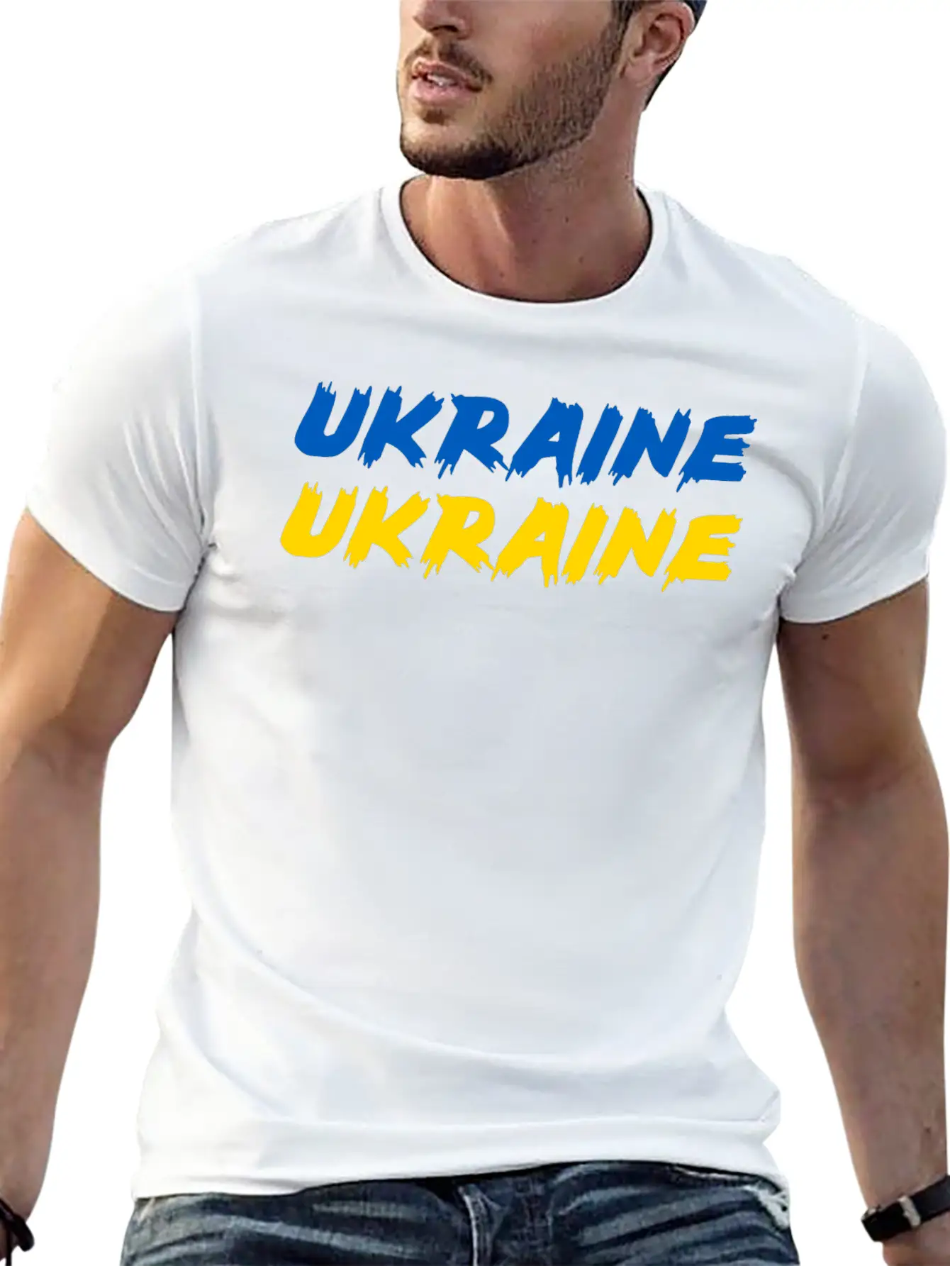 Ukraine Flag Stylish Everyday T-Shirt – Unisex Basic Cotton Tee