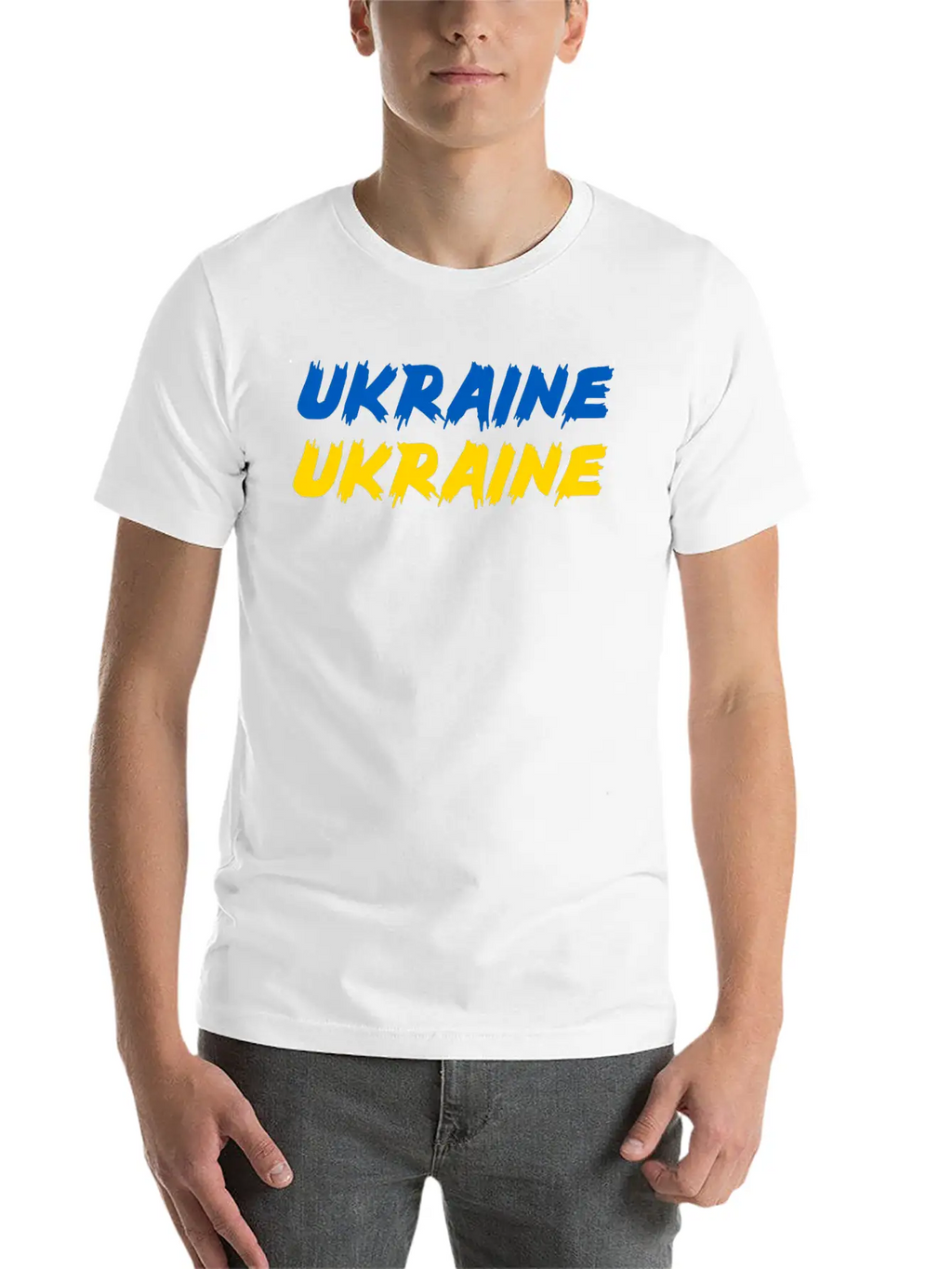 Ukraine Flag Stylish Everyday T-Shirt – Unisex Basic Cotton Tee