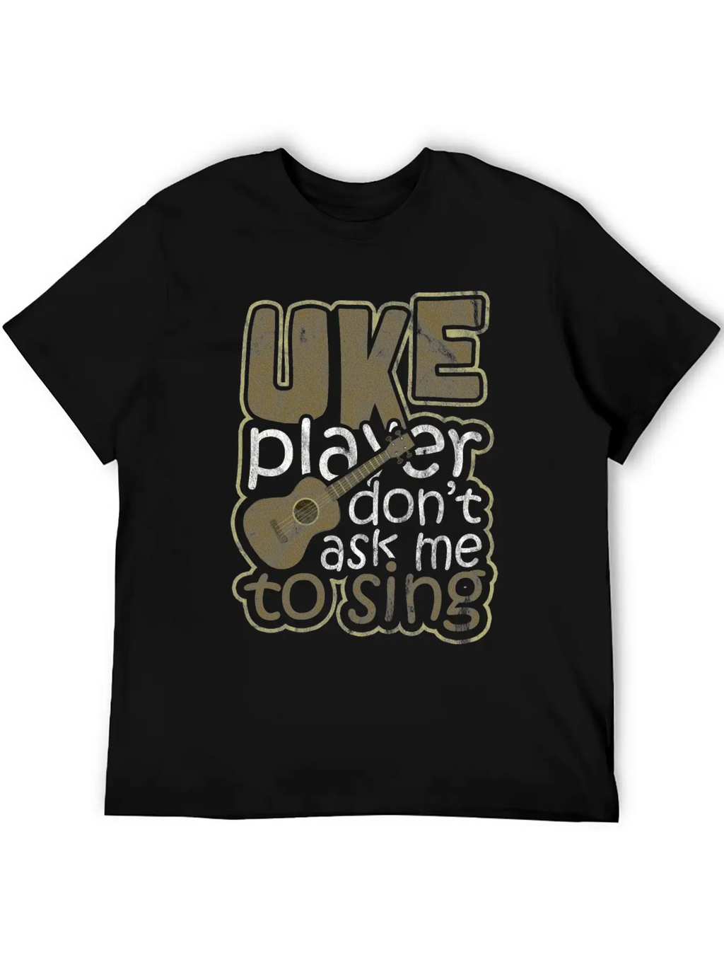 Ukulele Hawaii Classic Fit Graphic Tee For Daily Comfort – Unisex Cotton Shirt