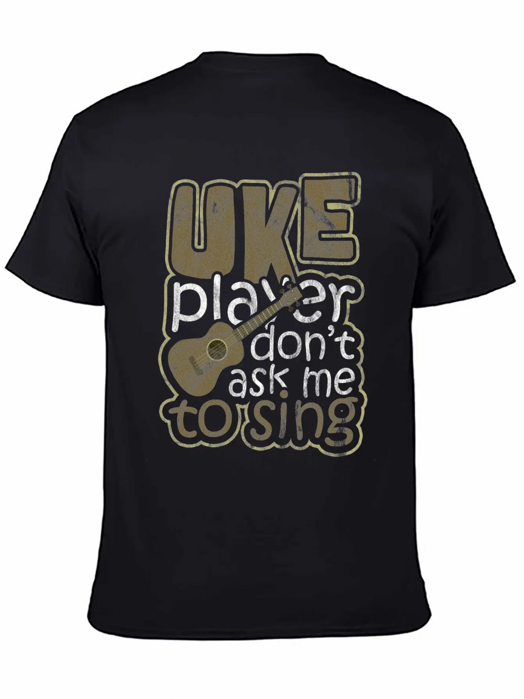 Ukulele Hawaii Classic Fit Graphic Tee For Daily Comfort – Unisex Cotton Shirt