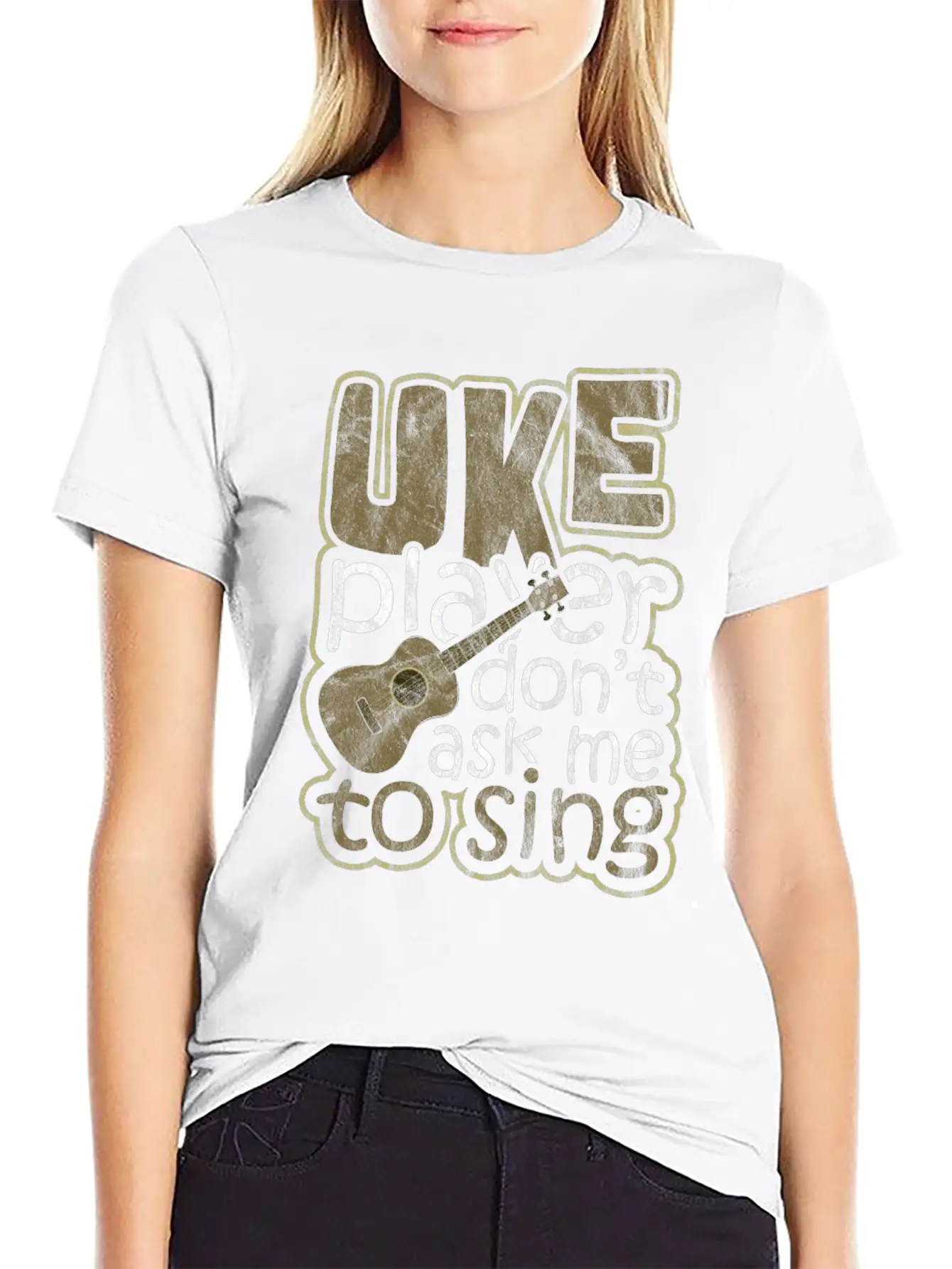Ukulele Hawaii Classic Fit Graphic Tee For Daily Comfort – Unisex Cotton Shirt