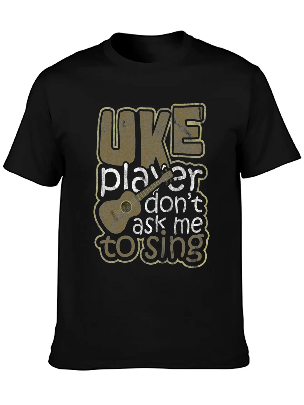 Ukulele Hawaii Classic Fit Graphic Tee For Daily Comfort – Unisex Cotton Shirt