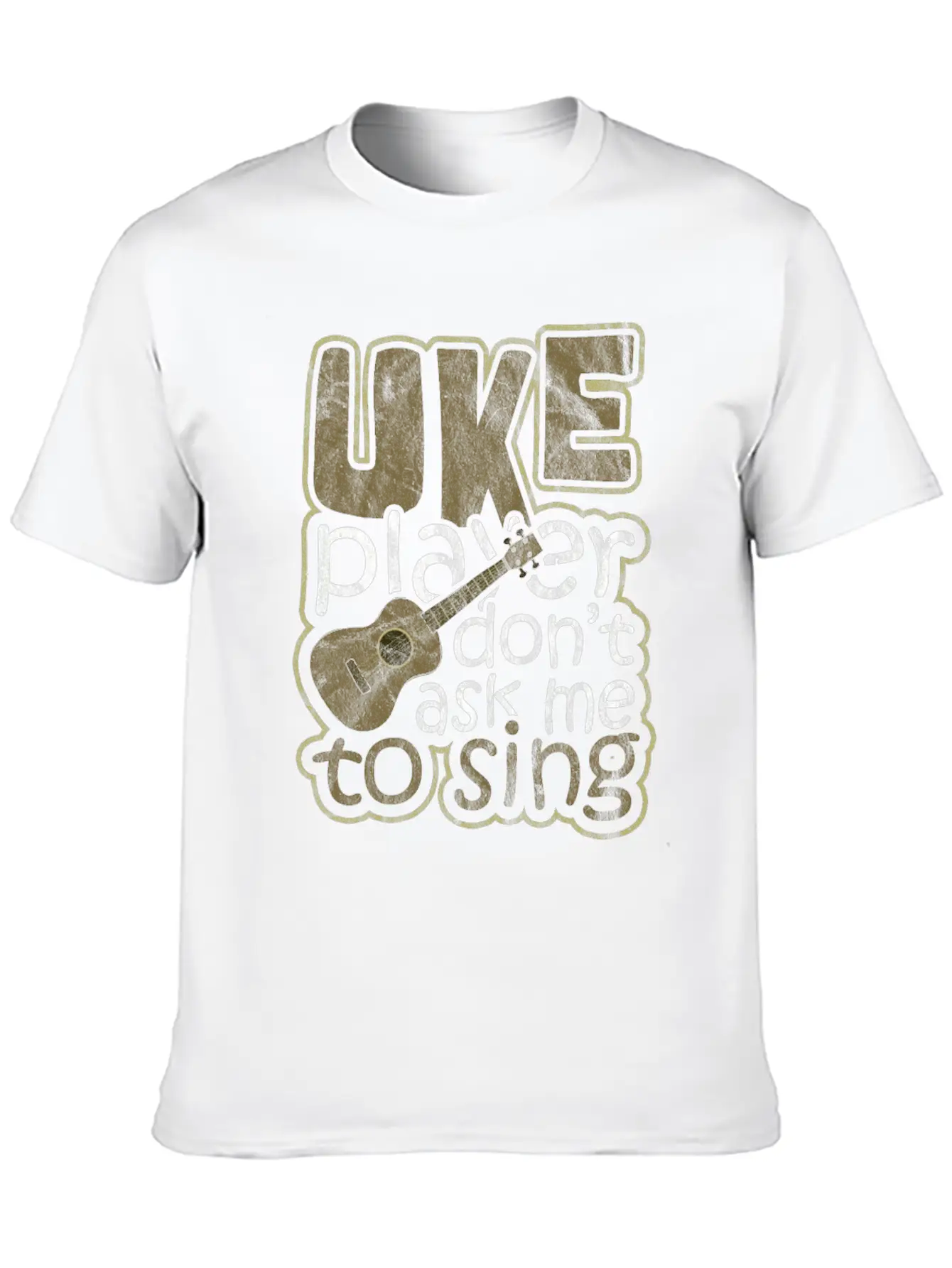 Ukulele Hawaii Classic Fit Graphic Tee For Daily Comfort – Unisex Cotton Shirt