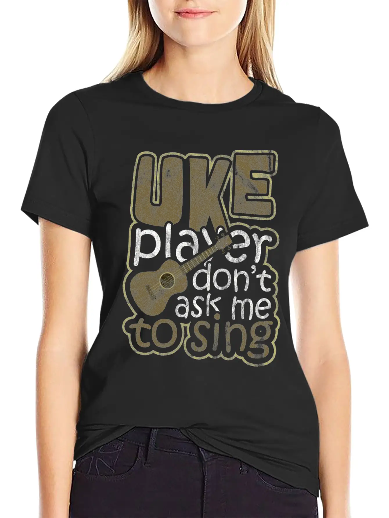 Ukulele Hawaii Classic Fit Graphic Tee For Daily Comfort – Unisex Cotton Shirt