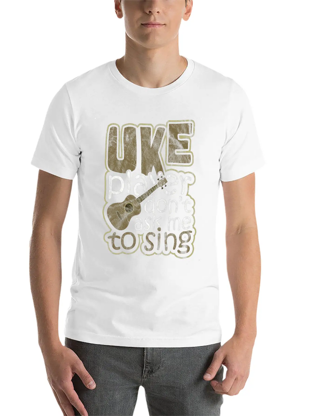 Ukulele Hawaii Classic Fit Graphic Tee For Daily Comfort – Unisex Cotton Shirt