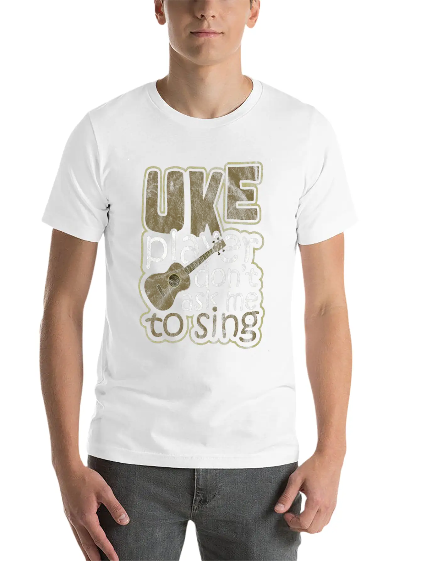 Ukulele Hawaii Classic Fit Graphic Tee For Daily Comfort – Unisex Cotton Shirt