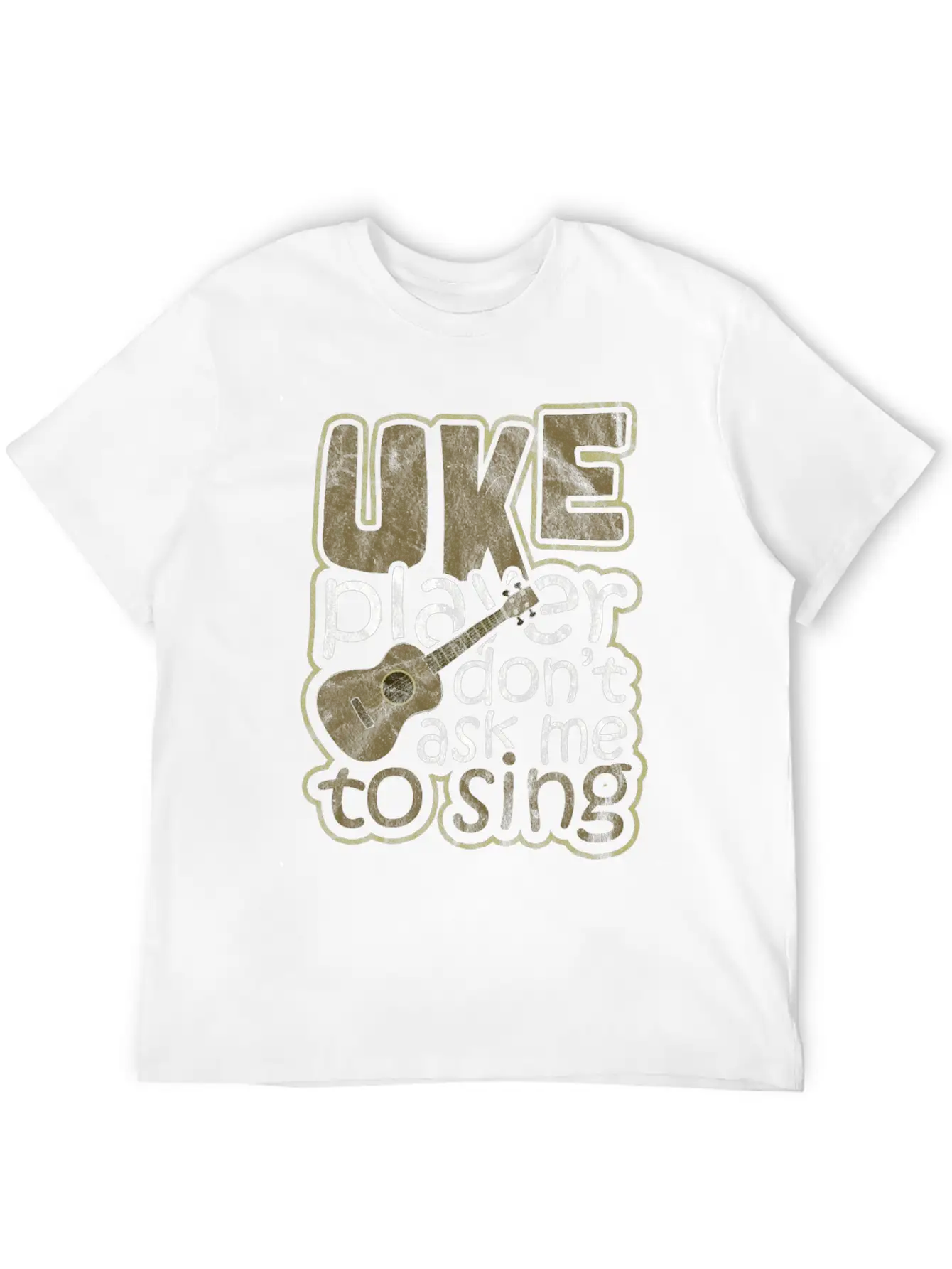Ukulele Hawaii Classic Fit Graphic Tee For Daily Comfort – Unisex Cotton Shirt