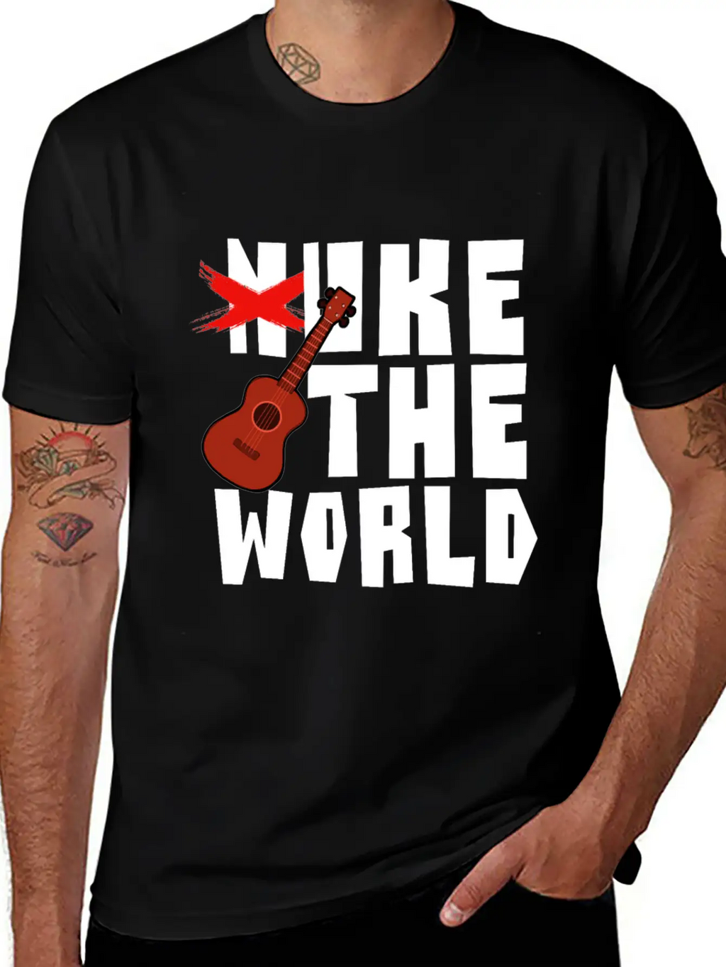 Ukulele Life Hawaii Plucked Instrument Aloha Chord Unisex Casual T-Shirt – Clean Design For Daily Comfort