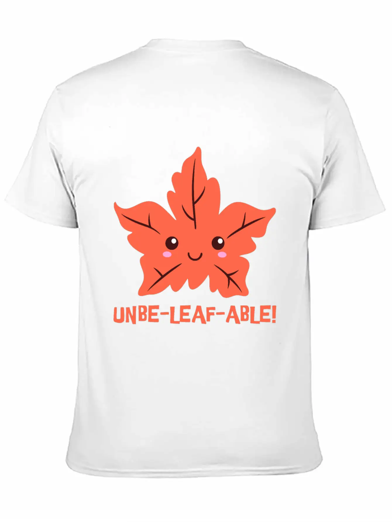 Un-belief-able! Cute Unbelievable Leaf Cartoon! Breathable Soft Cotton T-Shirt – Timeless Casual Look