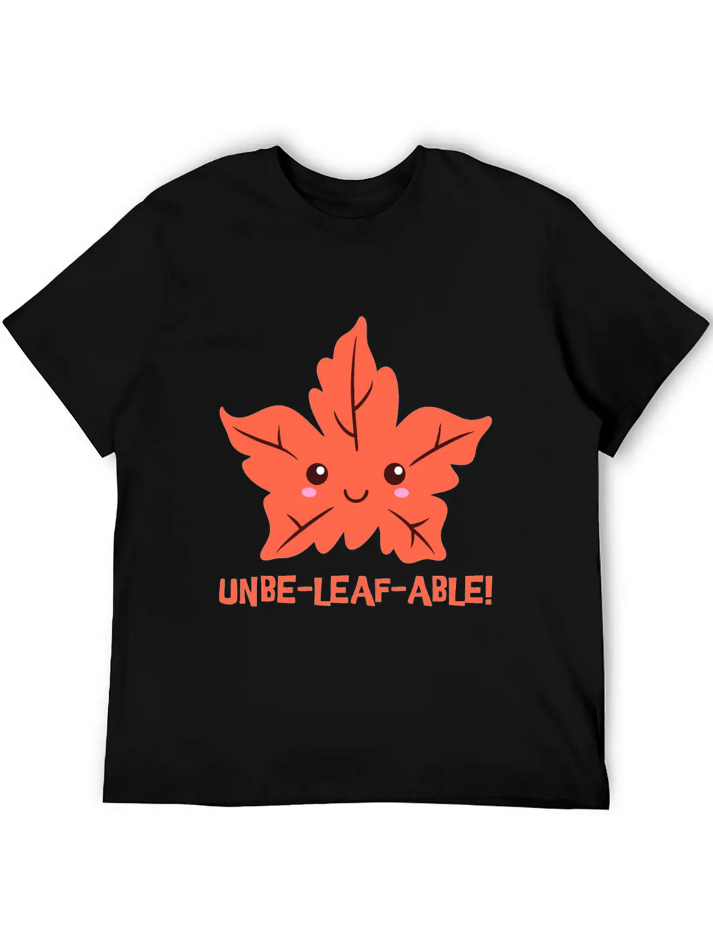 Un-belief-able! Cute Unbelievable Leaf Cartoon! Breathable Soft Cotton T-Shirt – Timeless Casual Look