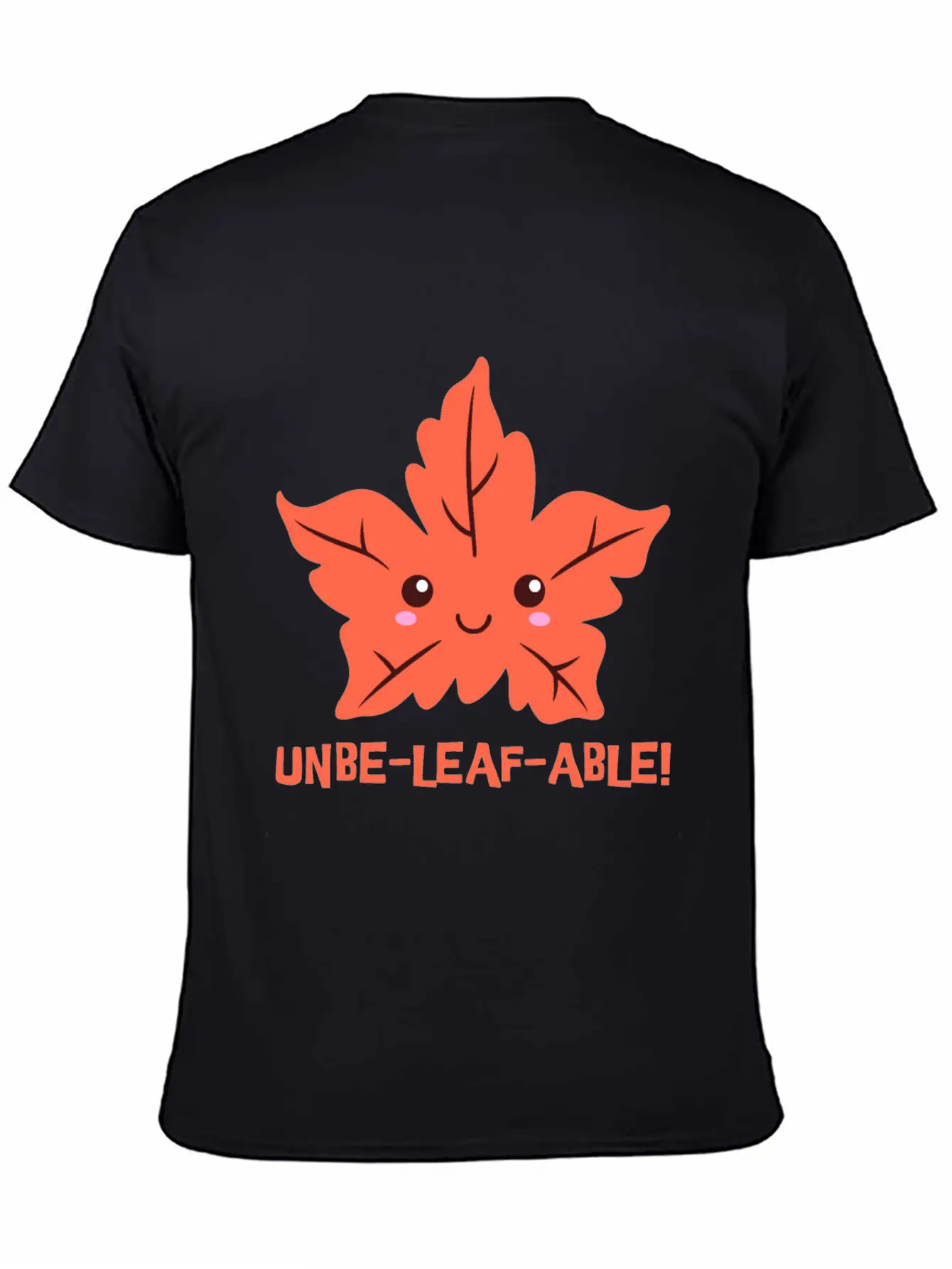 Un-belief-able! Cute Unbelievable Leaf Cartoon! Breathable Soft Cotton T-Shirt – Timeless Casual Look