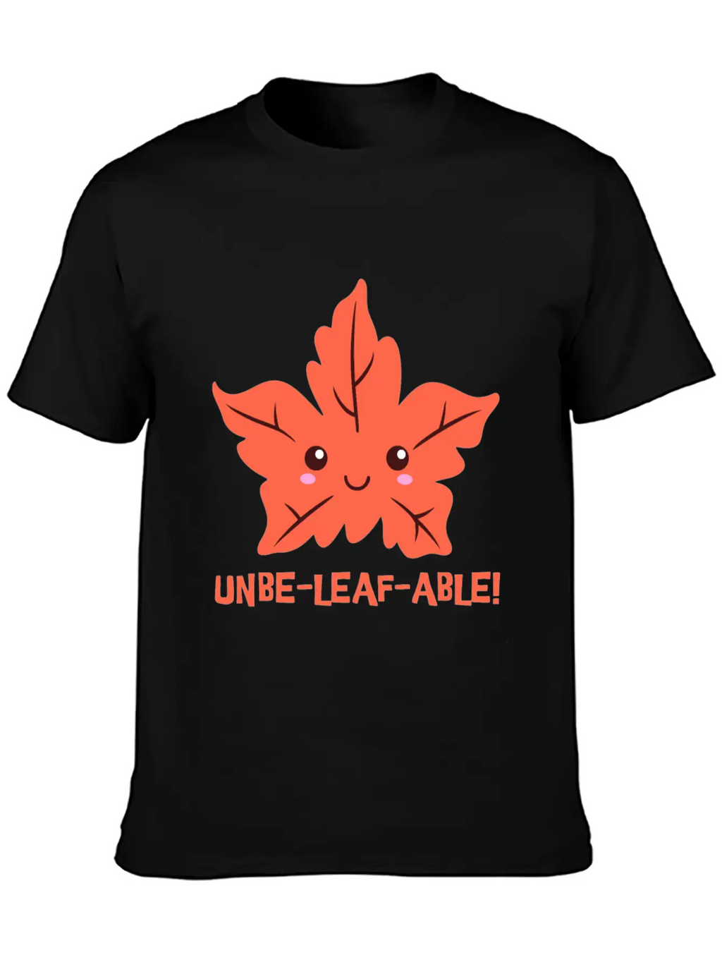 Un-belief-able! Cute Unbelievable Leaf Cartoon! Breathable Soft Cotton T-Shirt – Timeless Casual Look