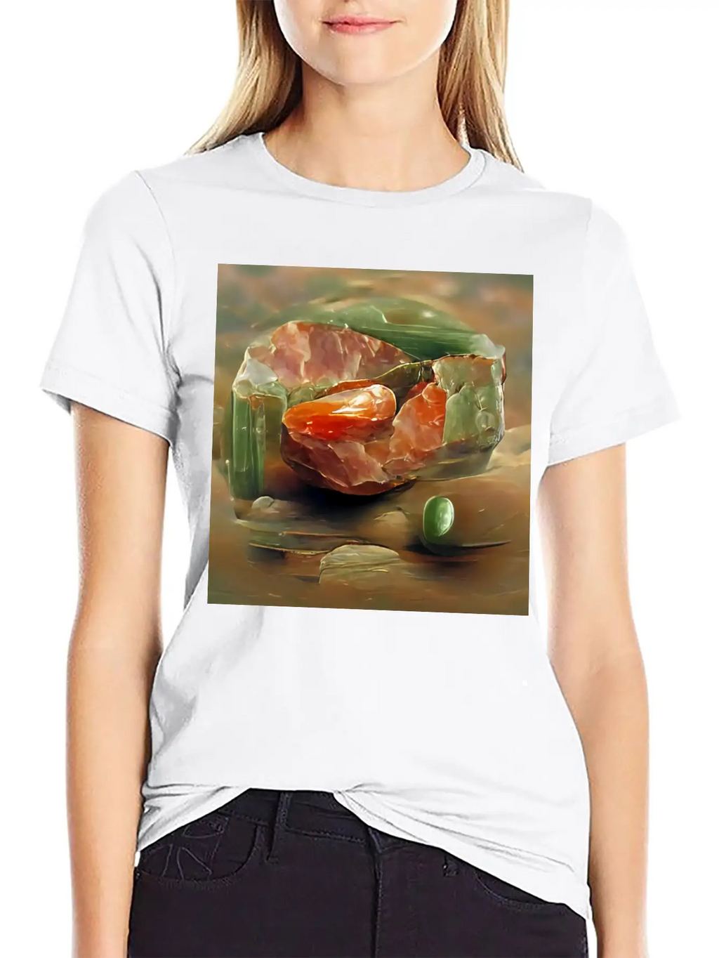 Unakite Crystal Gemstone Unisex Casual T-Shirt – Clean Design For Daily Comfort