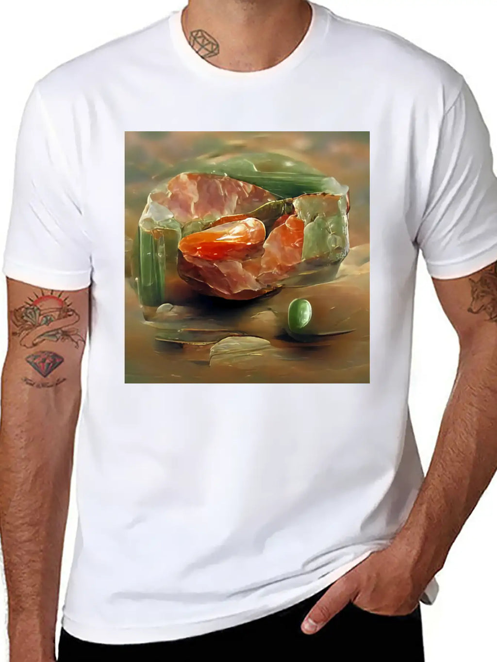 Unakite Crystal Gemstone Unisex Casual T-Shirt – Clean Design For Daily Comfort