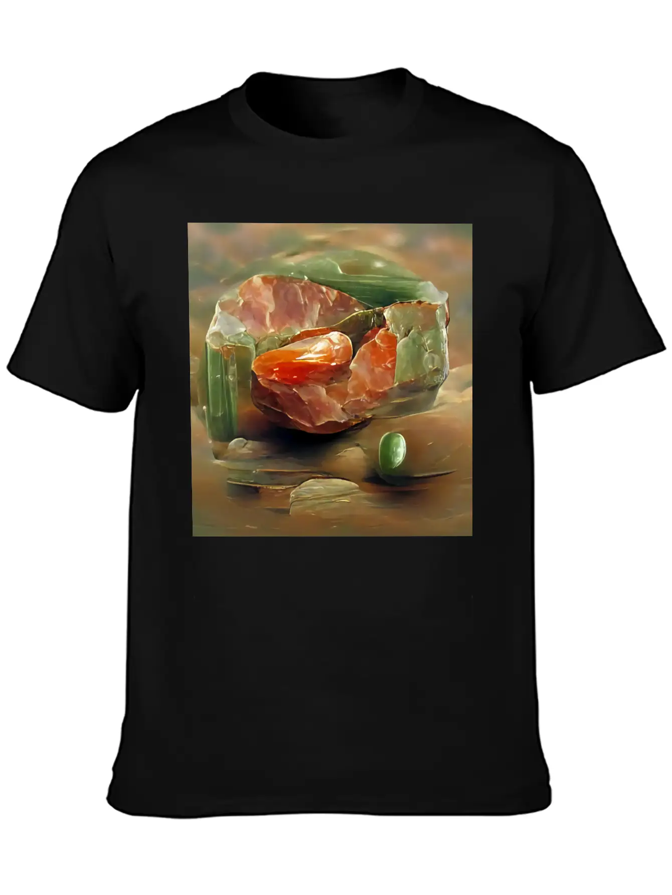 Unakite Crystal Gemstone Unisex Casual T-Shirt – Clean Design For Daily Comfort