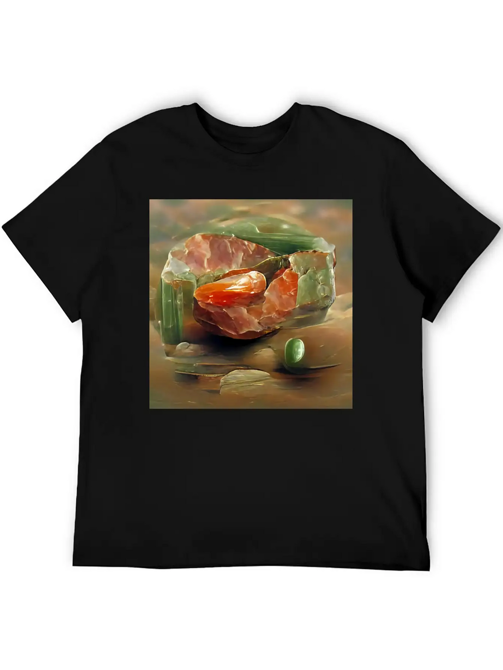 Unakite Crystal Gemstone Unisex Casual T-Shirt – Clean Design For Daily Comfort