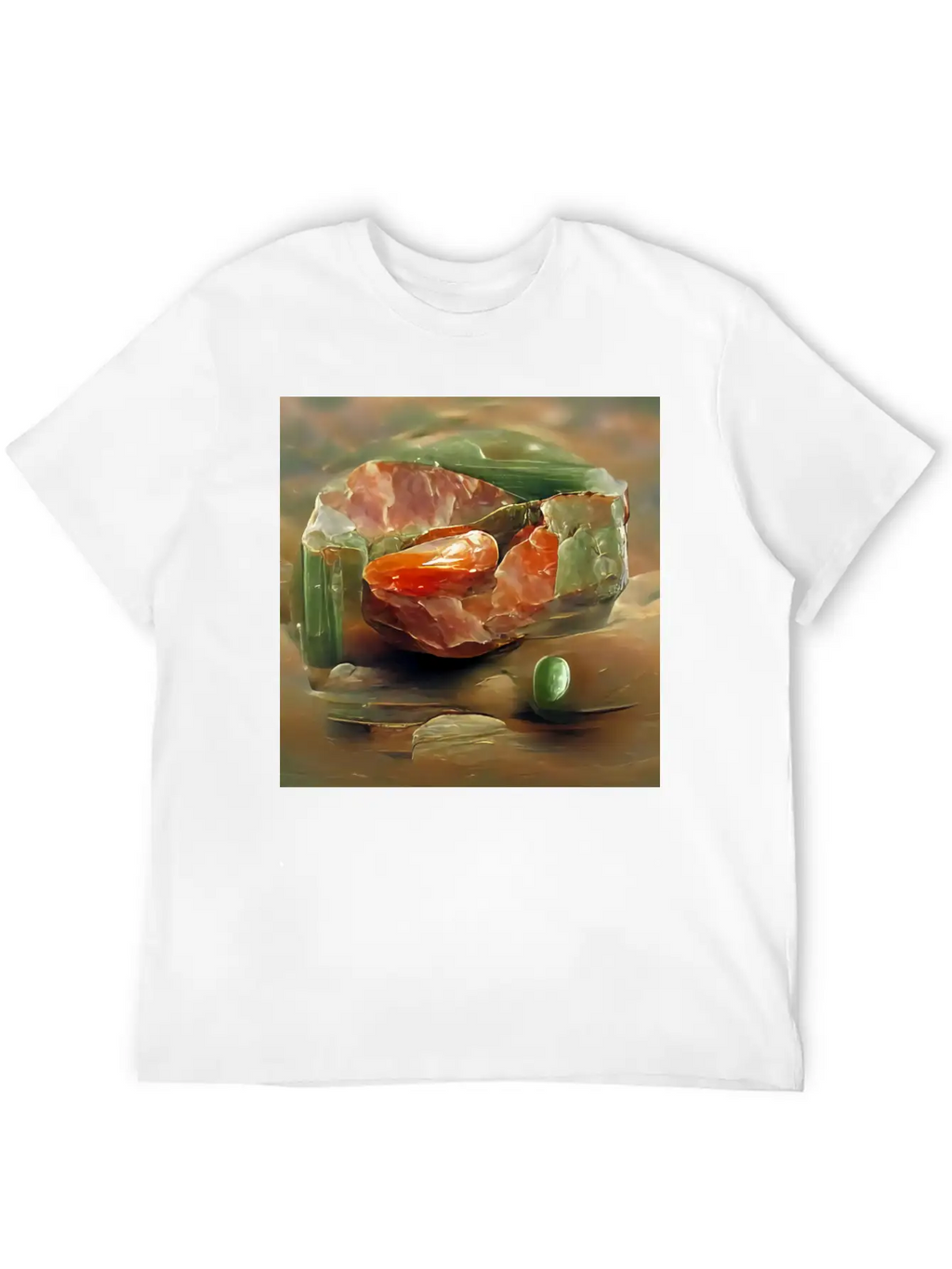 Unakite Crystal Gemstone Unisex Casual T-Shirt – Clean Design For Daily Comfort