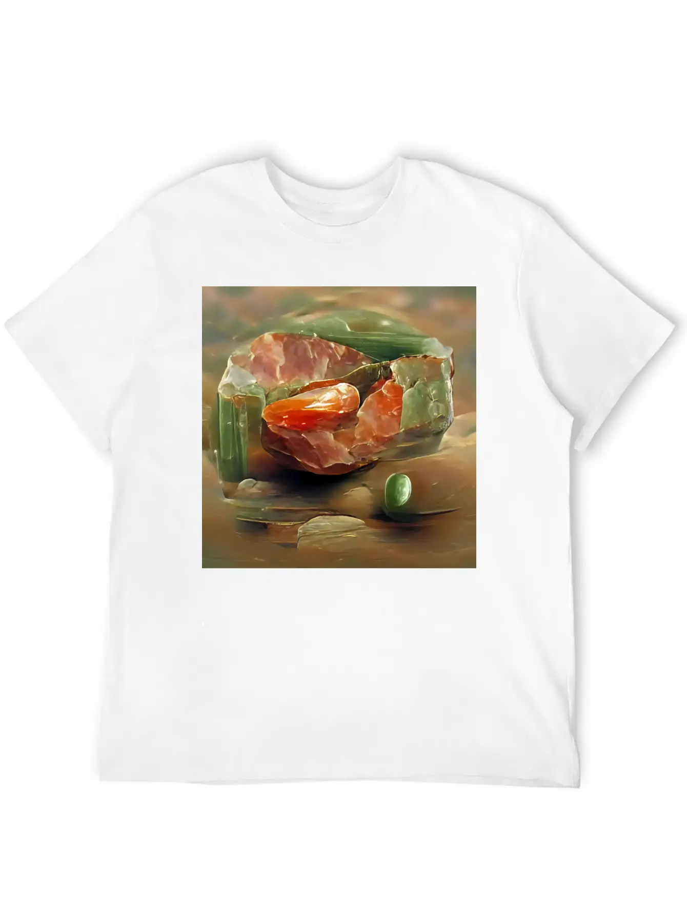Unakite Crystal Gemstone Unisex Casual T-Shirt – Clean Design For Daily Comfort