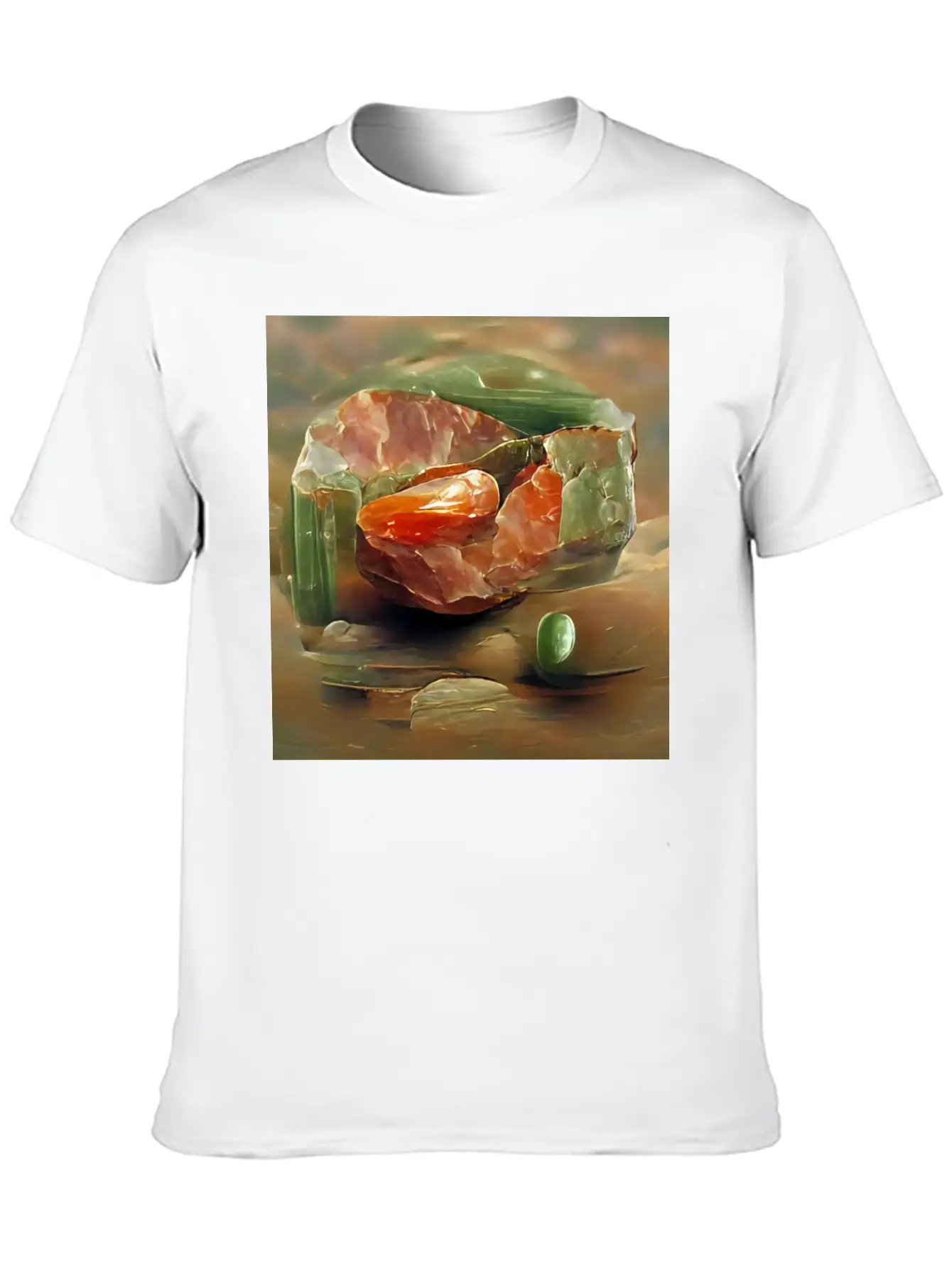 Unakite Crystal Gemstone Unisex Casual T-Shirt – Clean Design For Daily Comfort