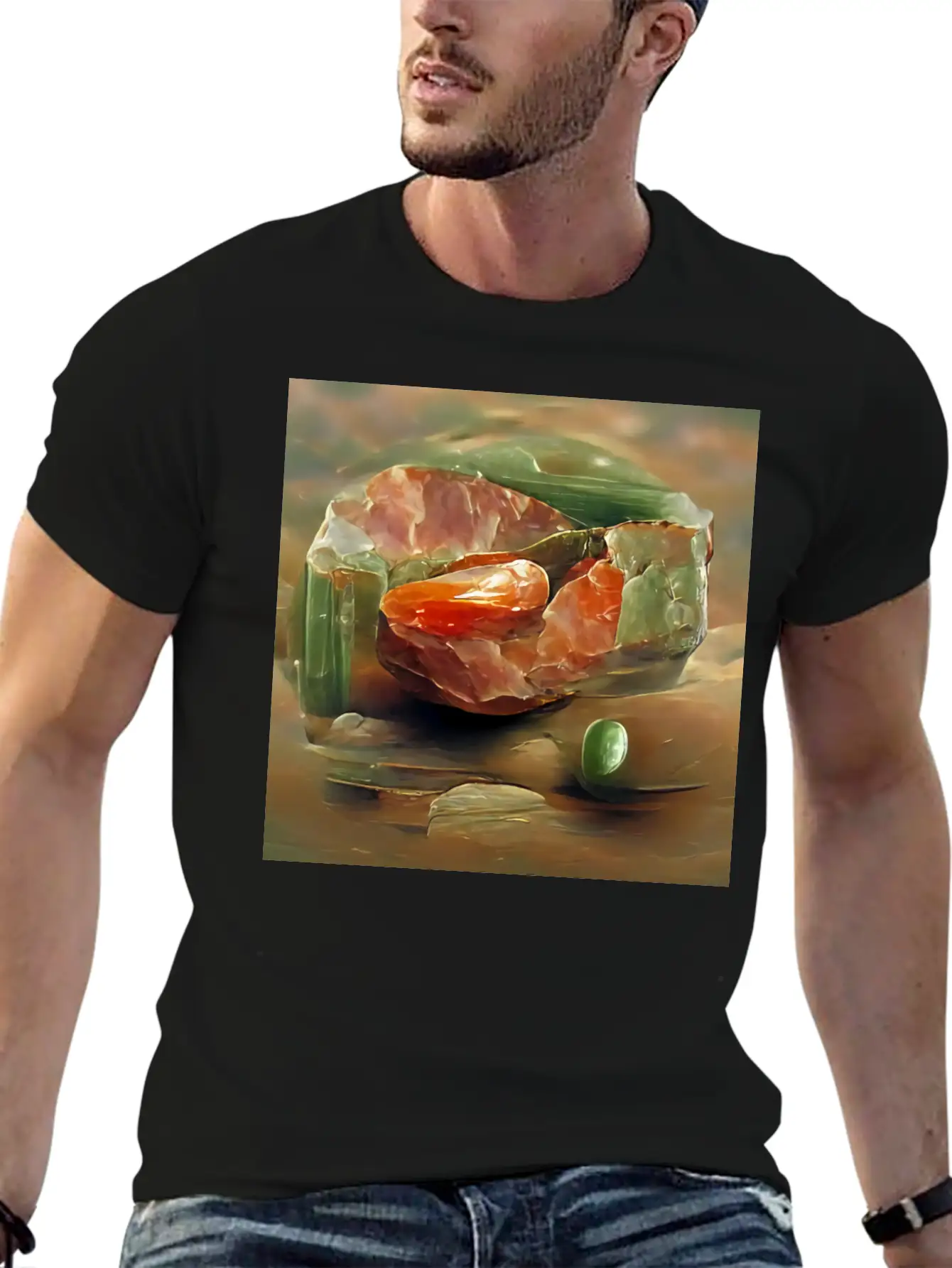 Unakite Crystal Gemstone Unisex Casual T-Shirt – Clean Design For Daily Comfort