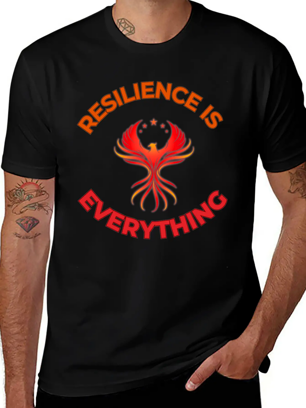 Unbreakable Spirit: Rise Like The Phoenix Unisex Short Sleeve Soft Cotton T-Shirt – Casual Everyday Wear