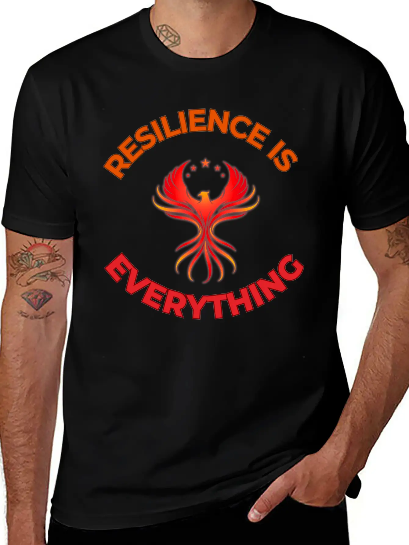 Unbreakable Spirit: Rise Like The Phoenix Unisex Short Sleeve Soft Cotton T-Shirt – Casual Everyday Wear