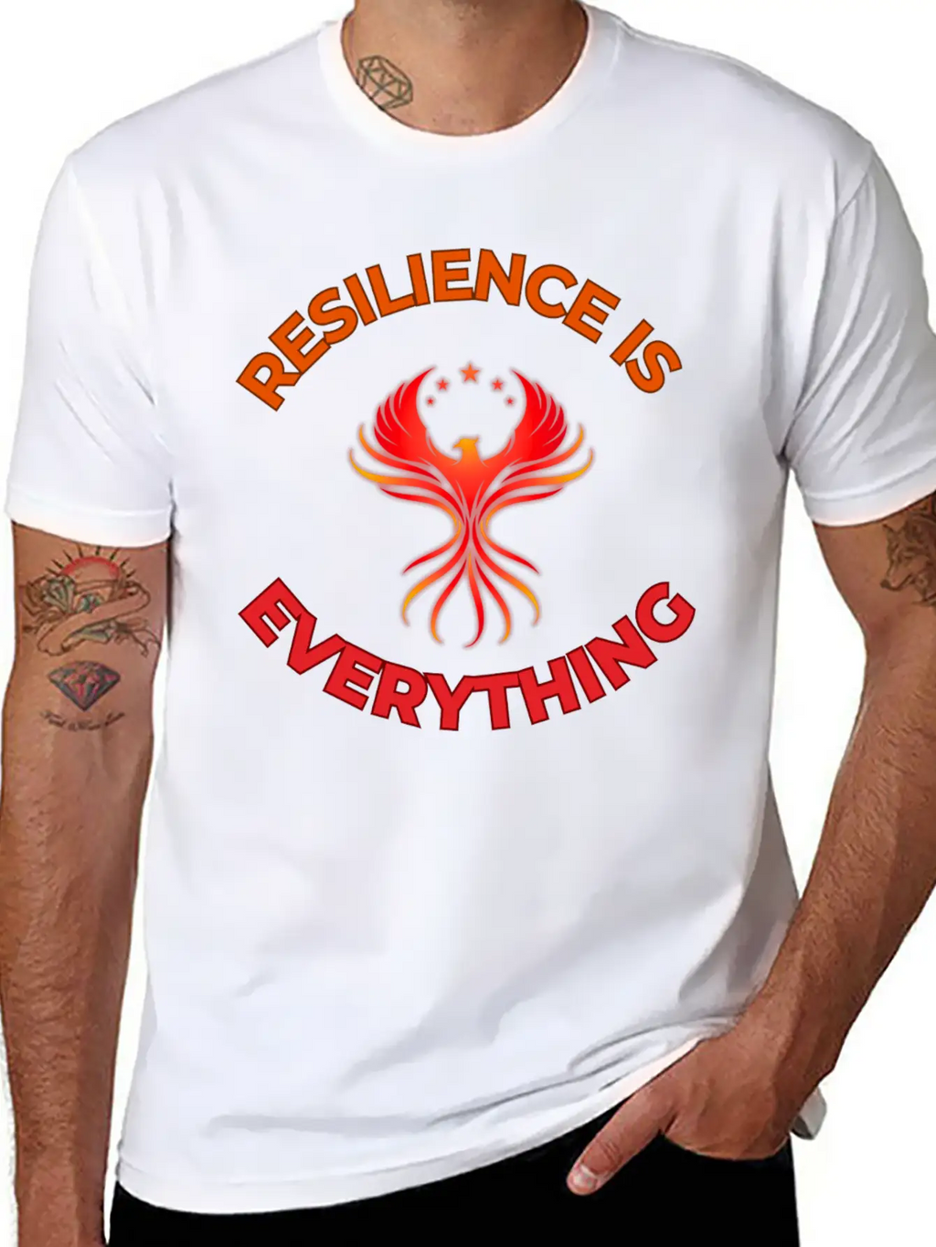 Unbreakable Spirit: Rise Like The Phoenix Unisex Short Sleeve Soft Cotton T-Shirt – Casual Everyday Wear
