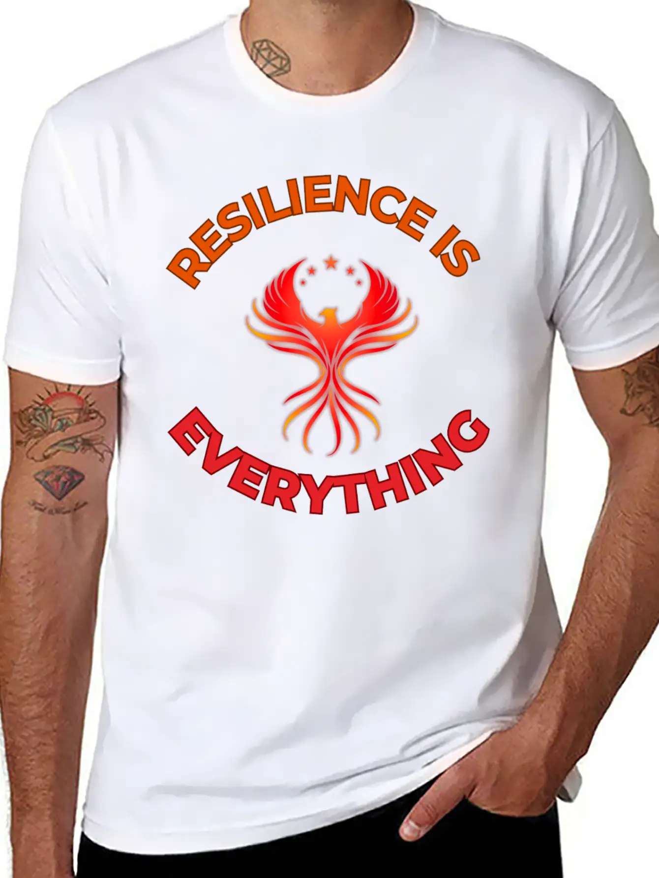 Unbreakable Spirit: Rise Like The Phoenix Unisex Short Sleeve Soft Cotton T-Shirt – Casual Everyday Wear