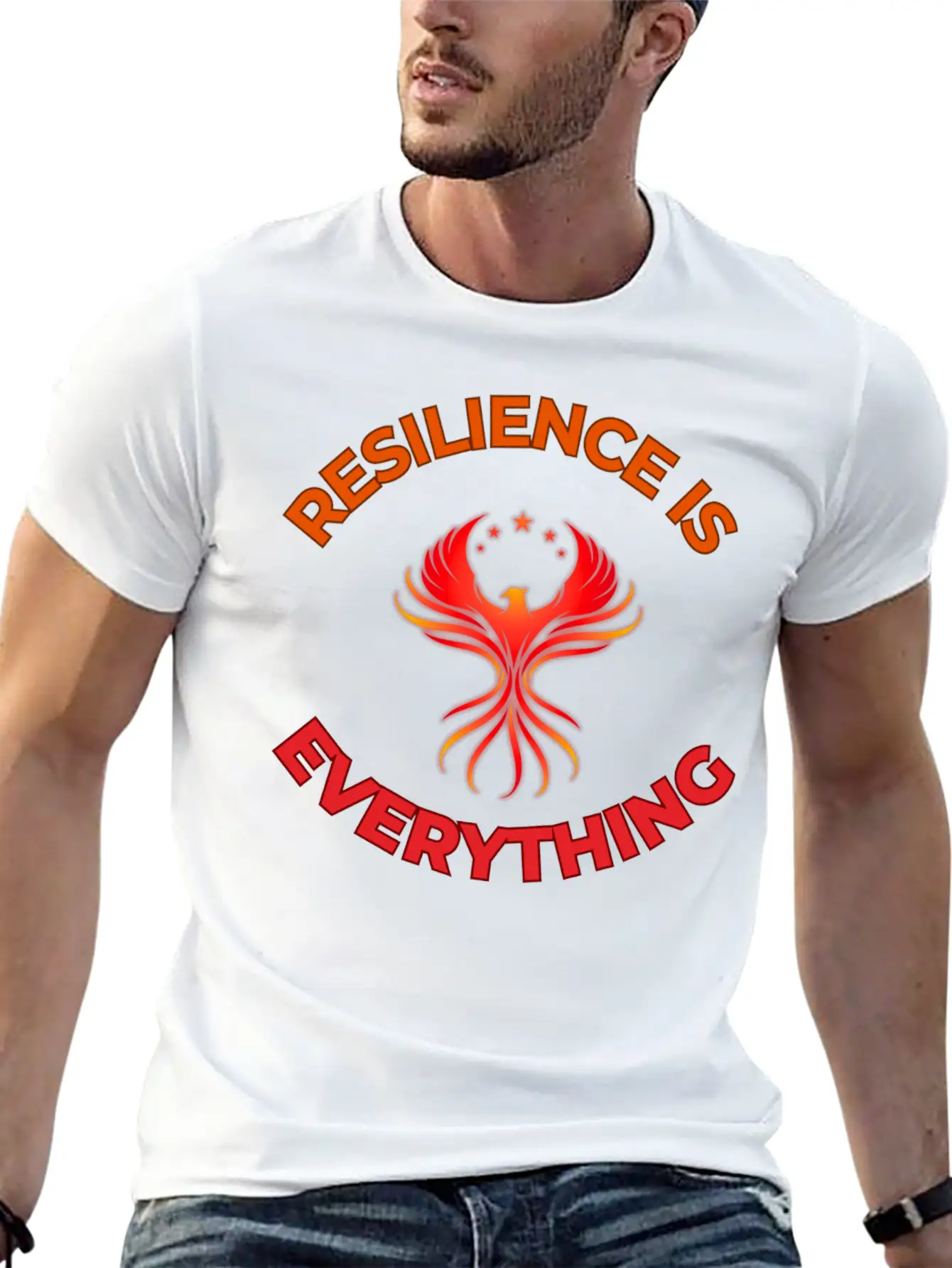 Unbreakable Spirit: Rise Like The Phoenix Unisex Short Sleeve Soft Cotton T-Shirt – Casual Everyday Wear