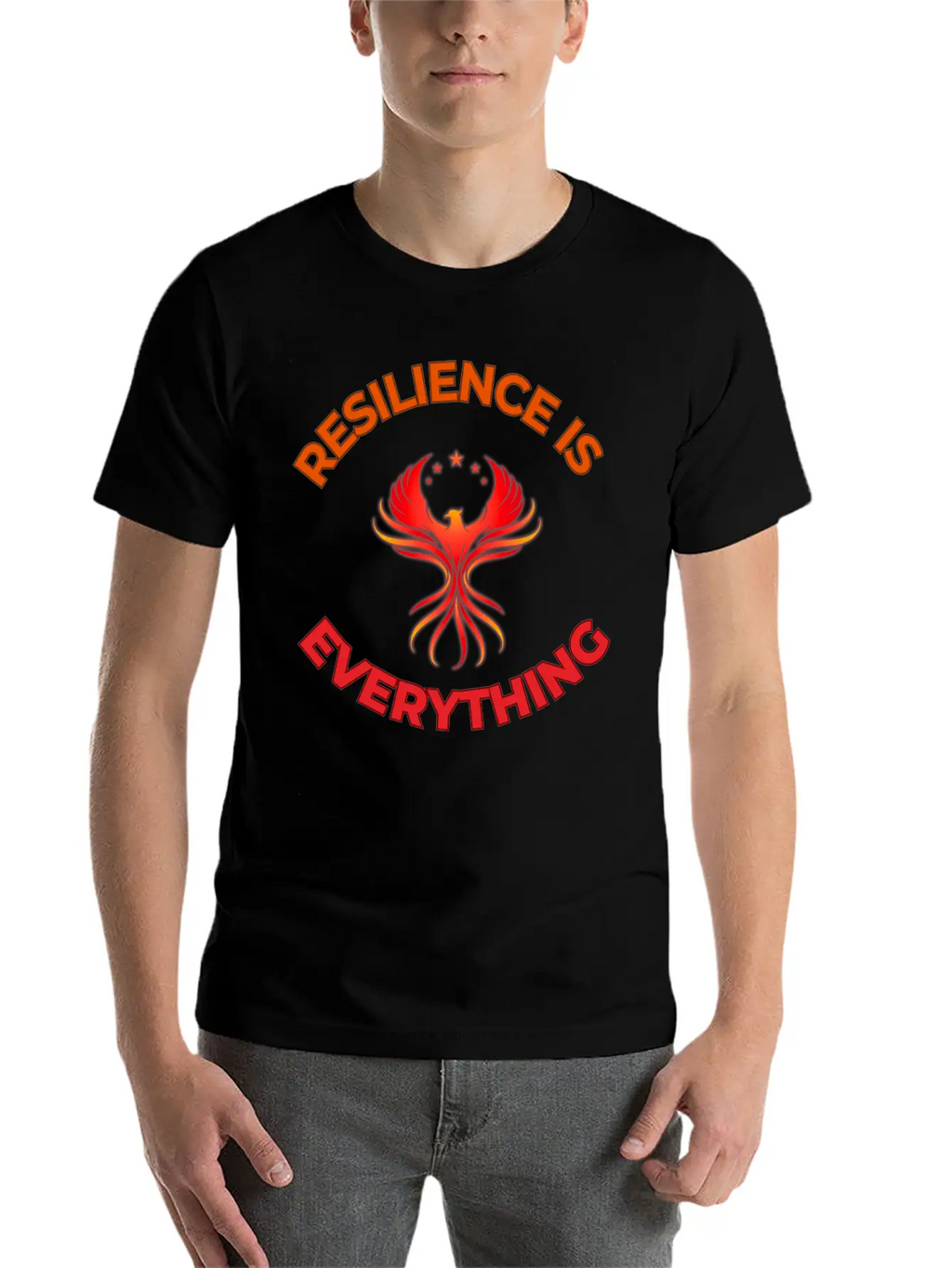 Unbreakable Spirit: Rise Like The Phoenix Unisex Short Sleeve Soft Cotton T-Shirt – Casual Everyday Wear