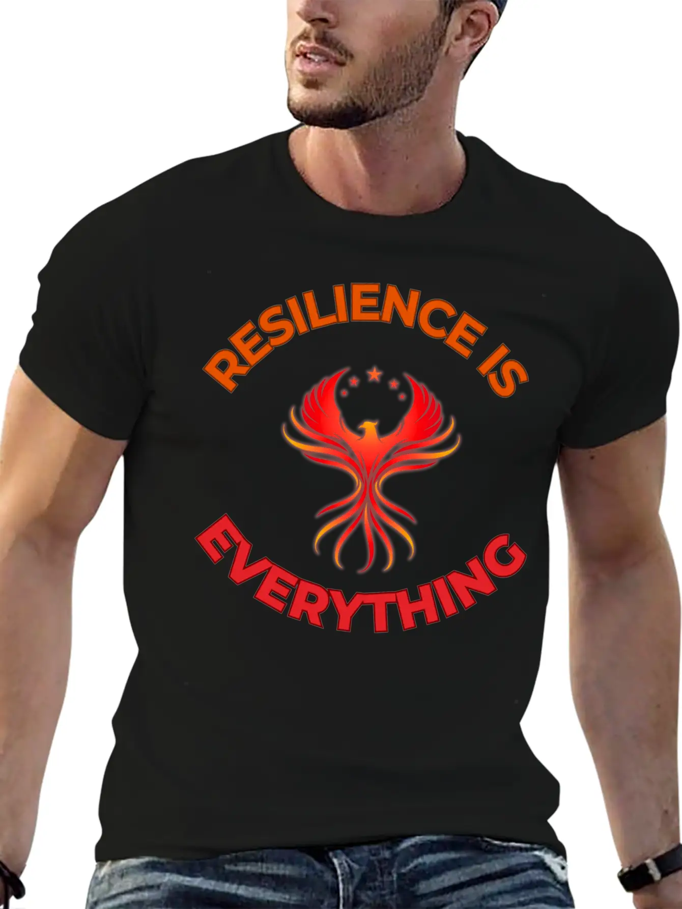Unbreakable Spirit: Rise Like The Phoenix Unisex Short Sleeve Soft Cotton T-Shirt – Casual Everyday Wear