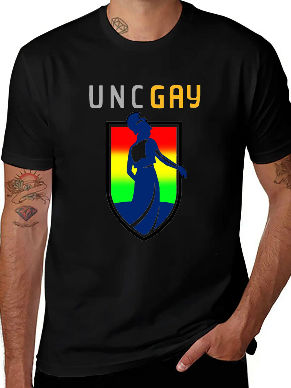 UNCGAY Classic T Shirt Unisex Casual T-Shirt – Clean Design For Daily Comfort