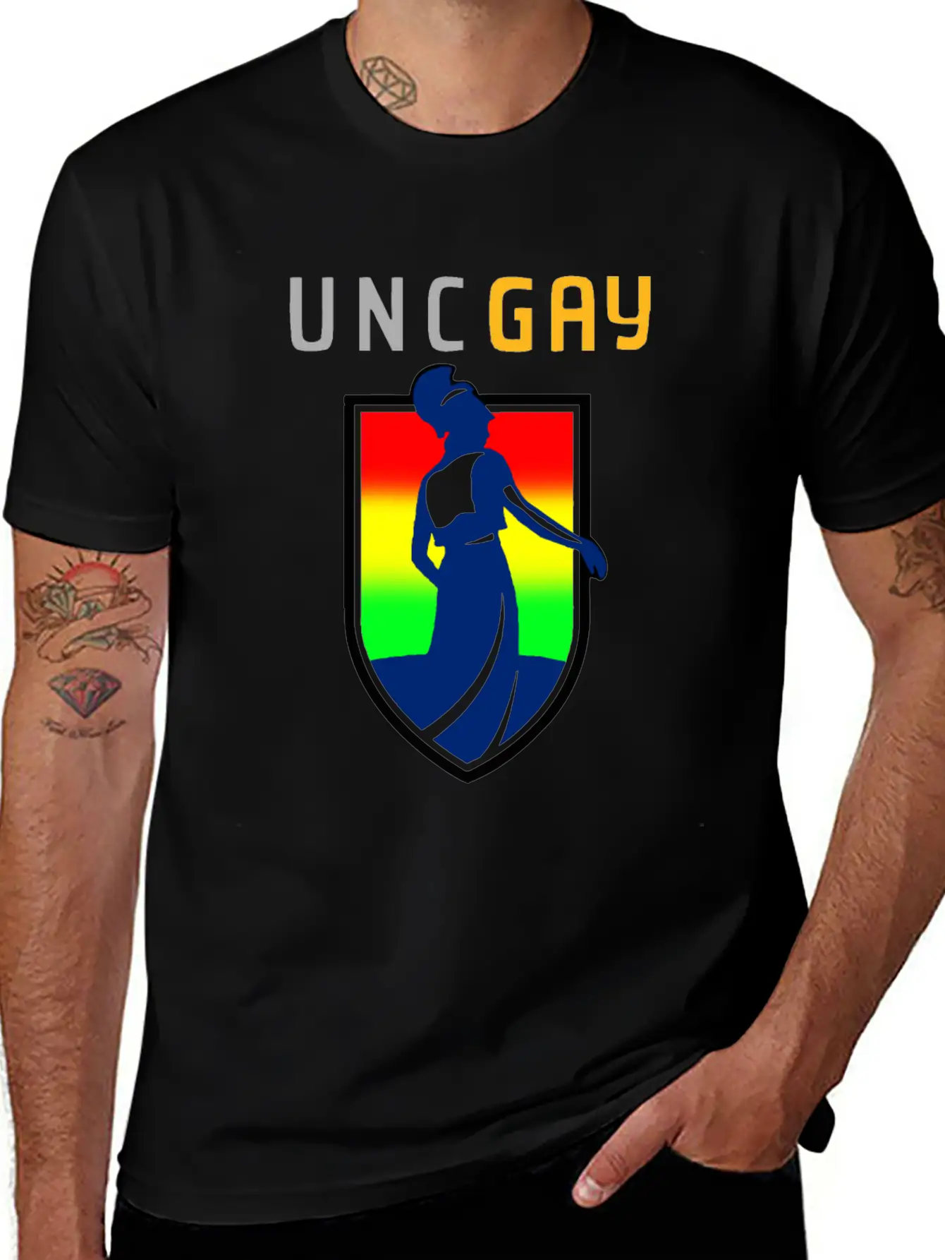 UNCGAY Classic T Shirt Unisex Casual T-Shirt – Clean Design For Daily Comfort