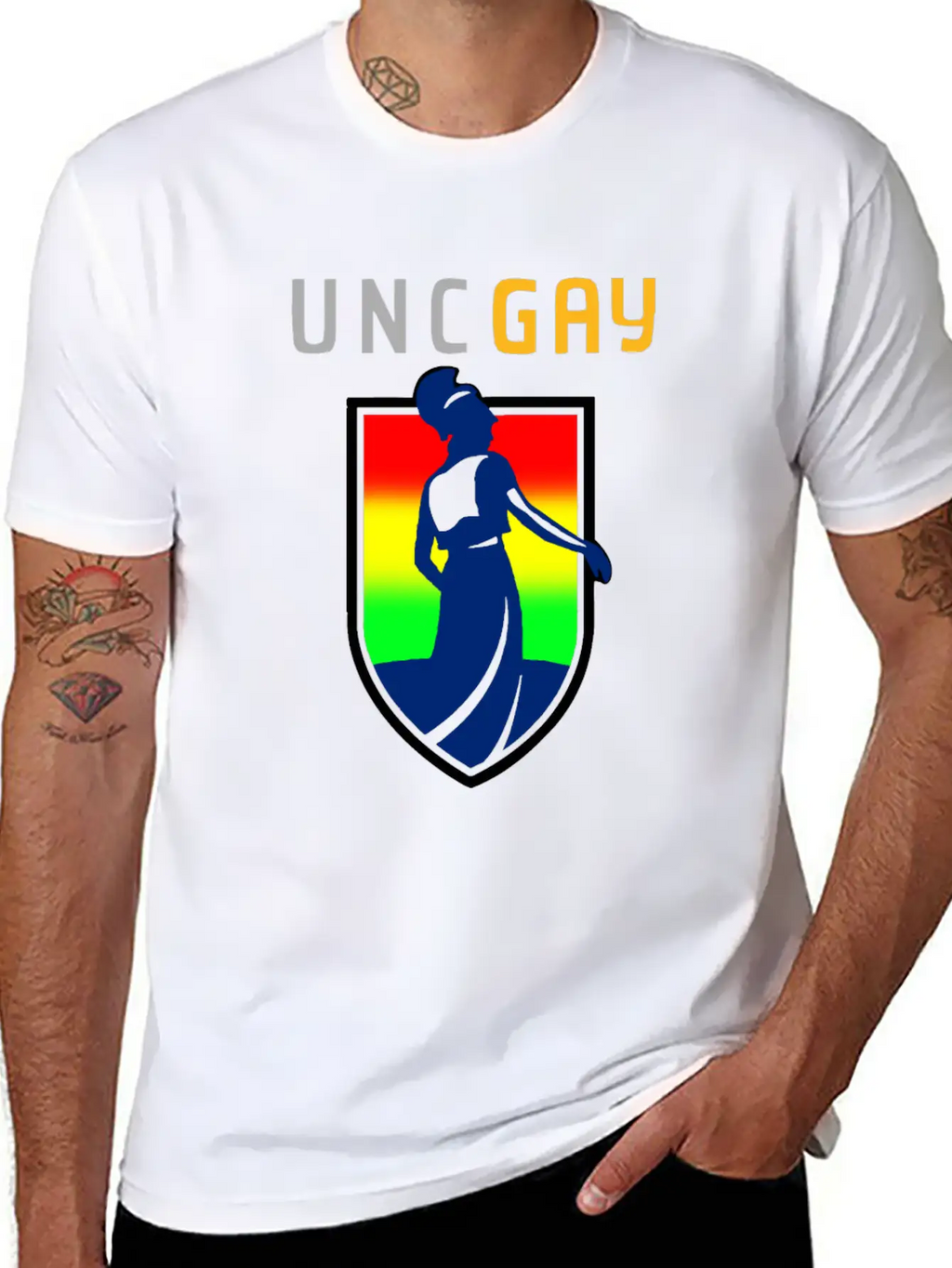 UNCGAY Classic T Shirt Unisex Casual T-Shirt – Clean Design For Daily Comfort