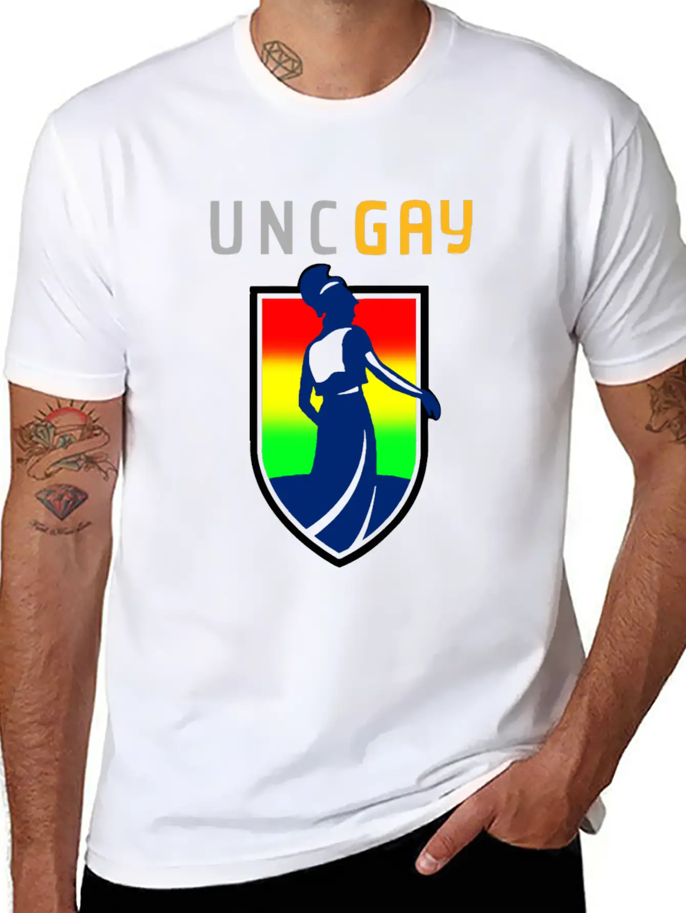 UNCGAY Classic T Shirt Unisex Casual T-Shirt – Clean Design For Daily Comfort