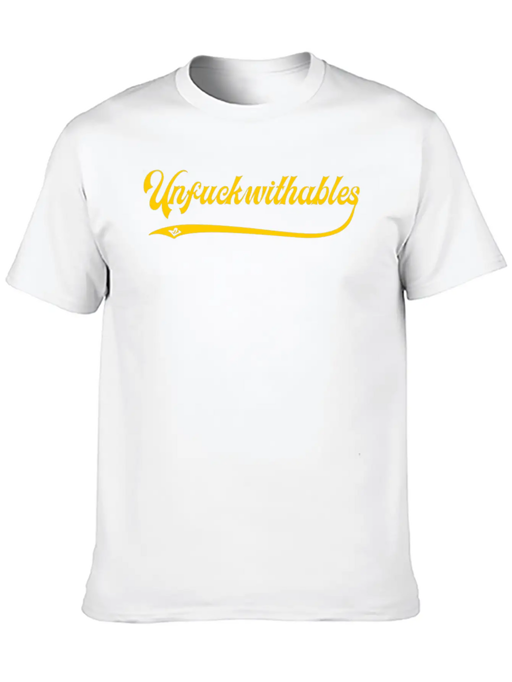 Unfuckwithables Yellow Breathable Soft Cotton T-Shirt – Timeless Casual Look