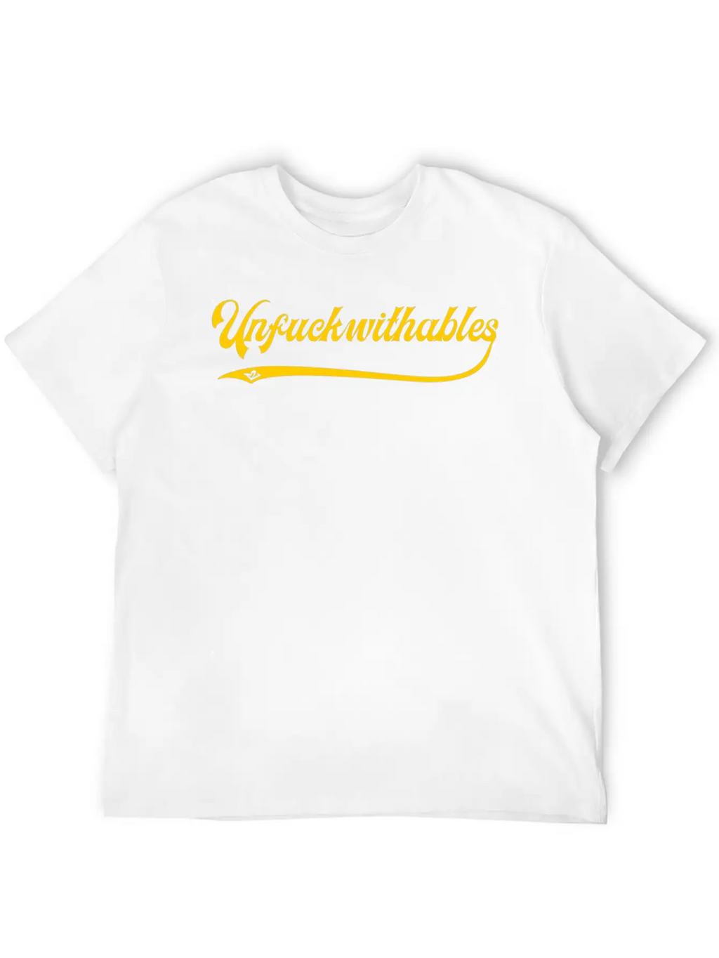 Unfuckwithables Yellow Breathable Soft Cotton T-Shirt – Timeless Casual Look