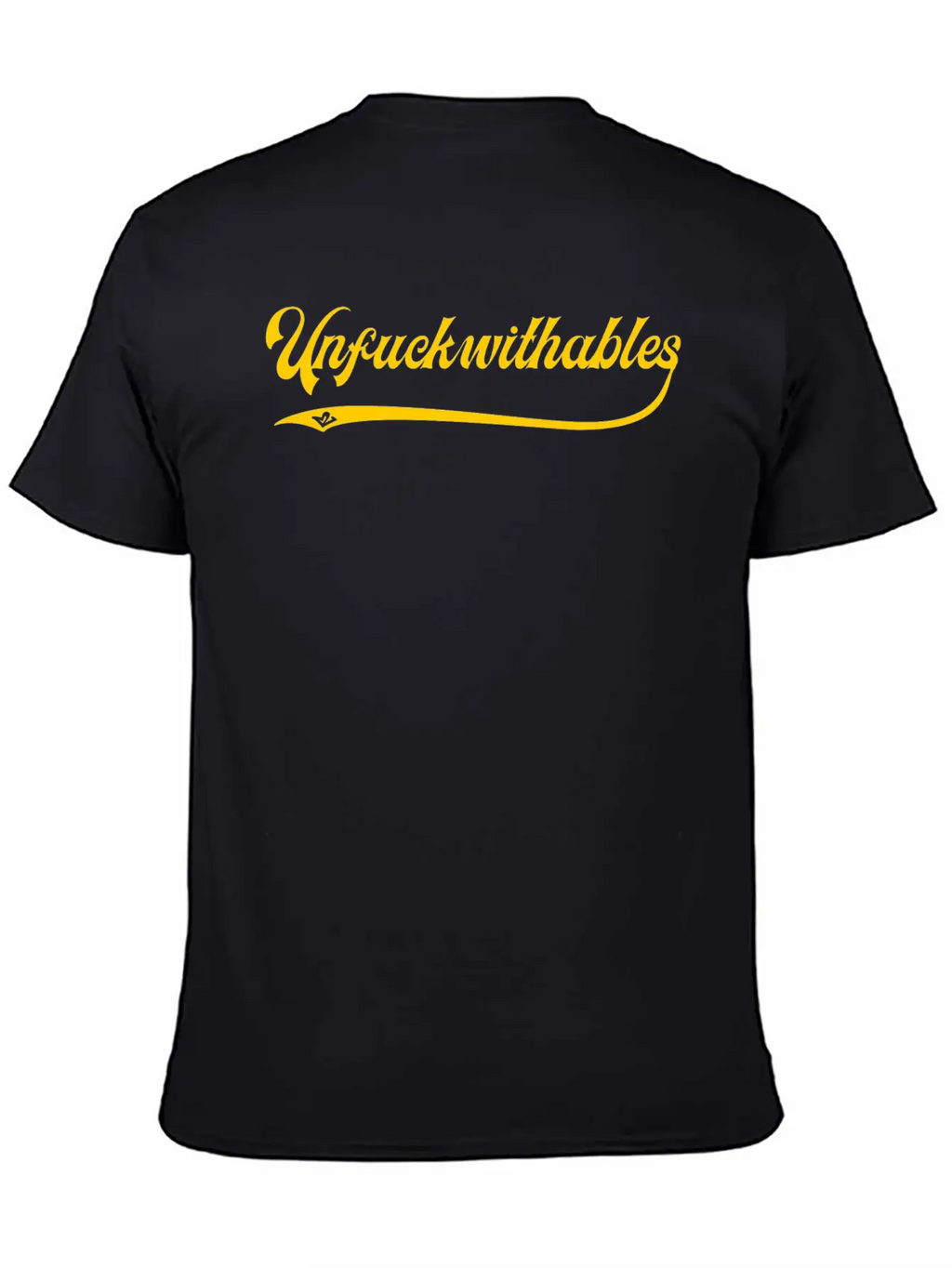 Unfuckwithables Yellow Breathable Soft Cotton T-Shirt – Timeless Casual Look