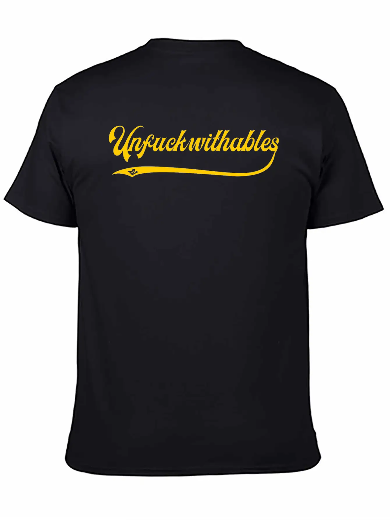 Unfuckwithables Yellow Breathable Soft Cotton T-Shirt – Timeless Casual Look