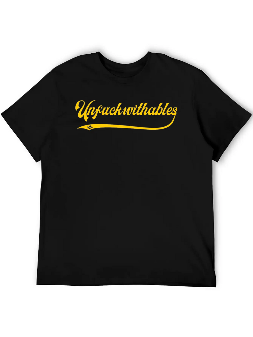 Unfuckwithables Yellow Breathable Soft Cotton T-Shirt – Timeless Casual Look