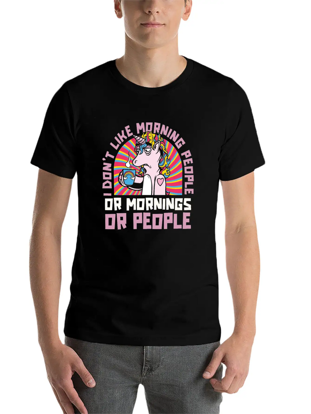 Unicorn Breathable Soft Cotton T-Shirt – Timeless Casual Look
