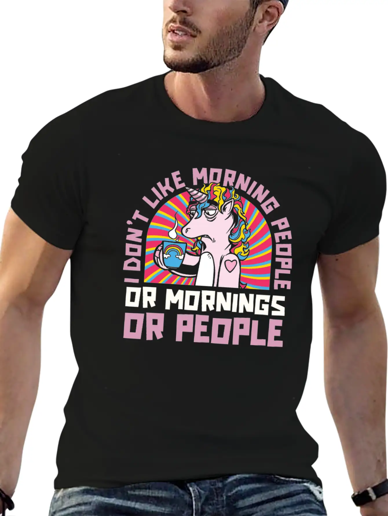 Unicorn Breathable Soft Cotton T-Shirt – Timeless Casual Look