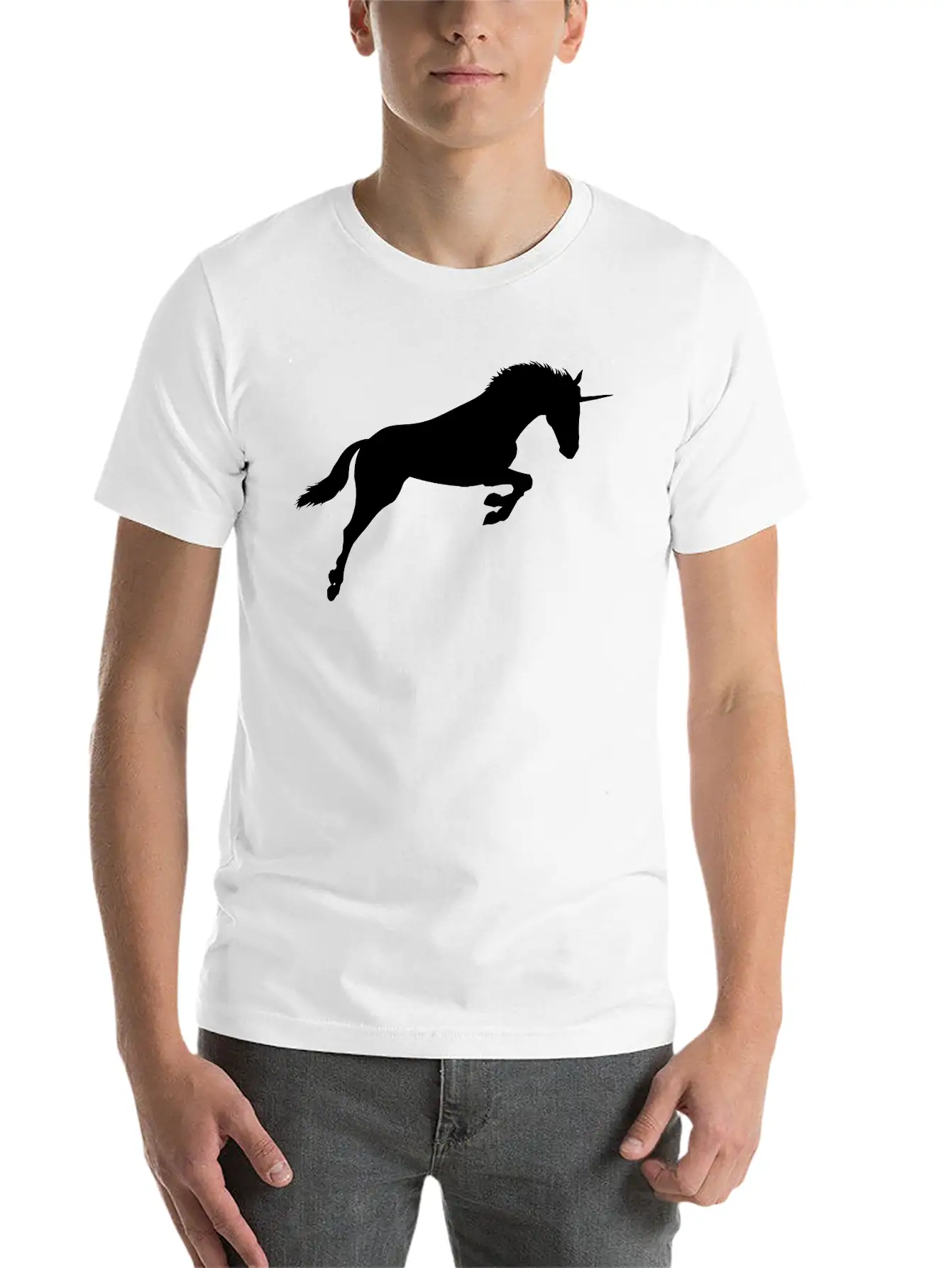 Unicorn Classic Fit Graphic Tee For Daily Comfort – Unisex Cotton Shirt