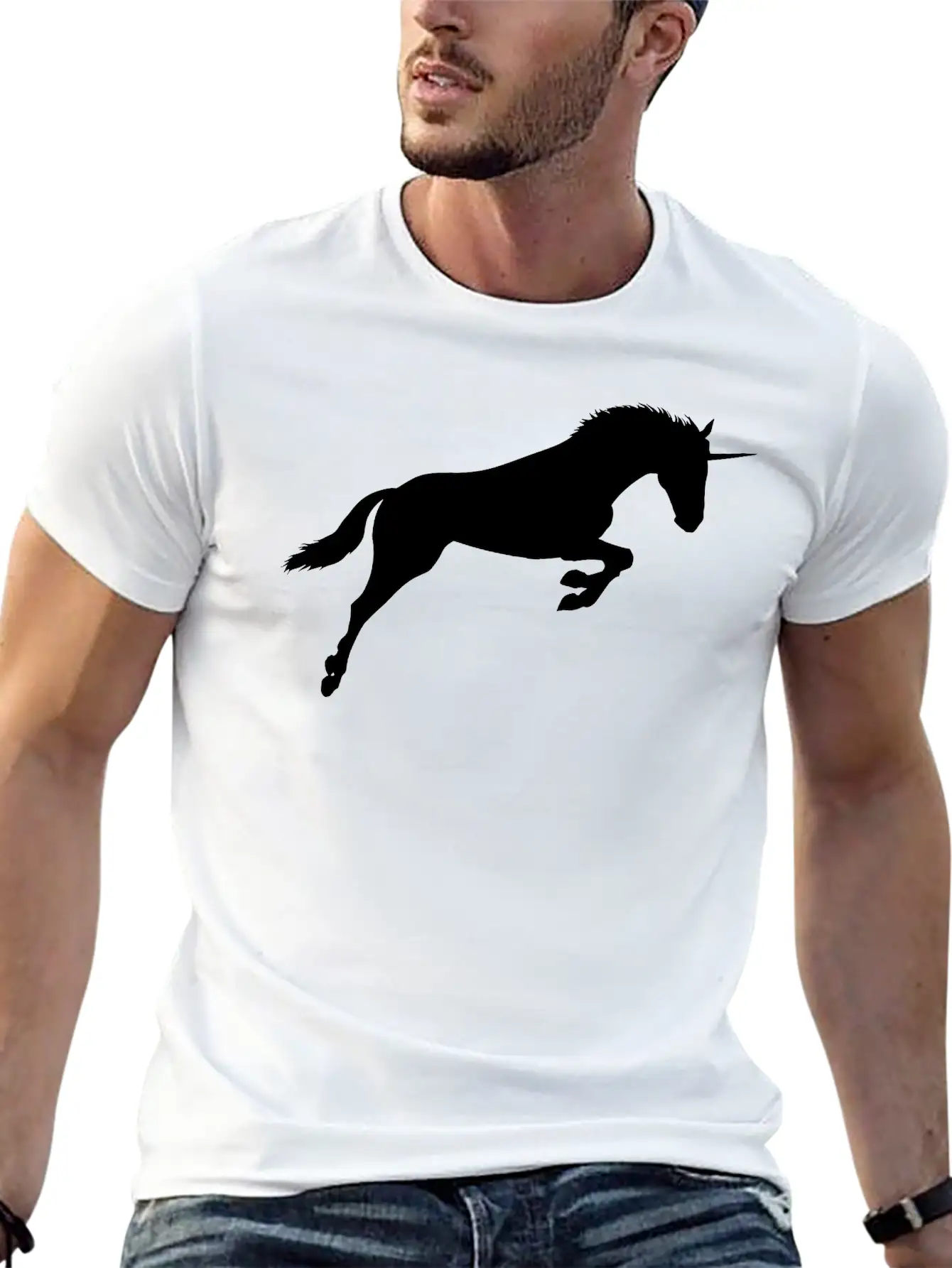 Unicorn Classic Fit Graphic Tee For Daily Comfort – Unisex Cotton Shirt